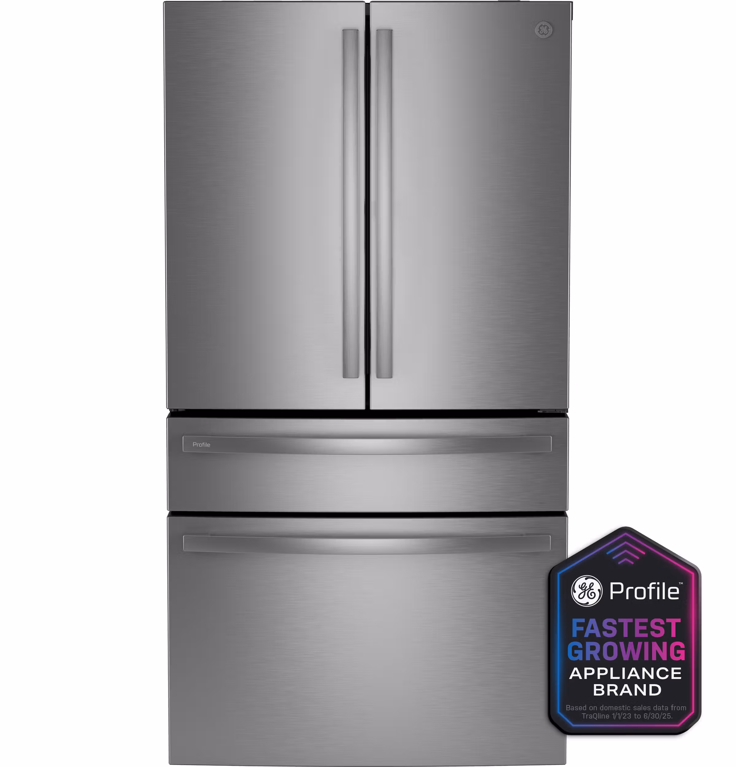 GE Profile™ ENERGY STAR® 28.7 Cu. Ft. Smart Fingerprint Resistant 4-Door French-Door Refrigerator With Dual-Dispense AutoFill Pitcher