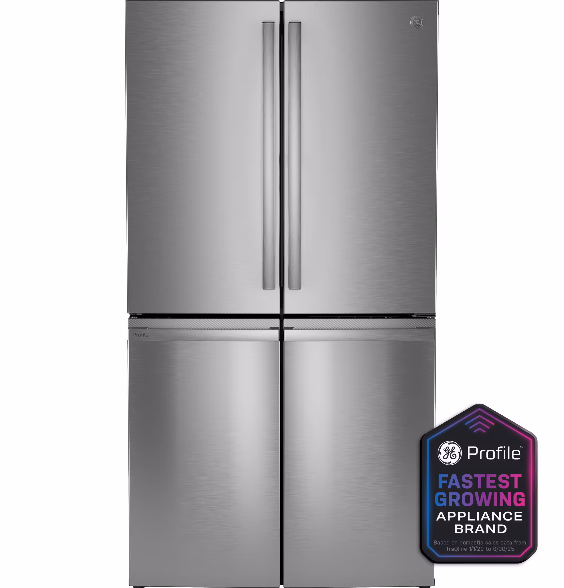 GE Profile™ ENERGY STAR® 22.9 Cu. Ft. Counter-Depth Quad-Door Refrigerator