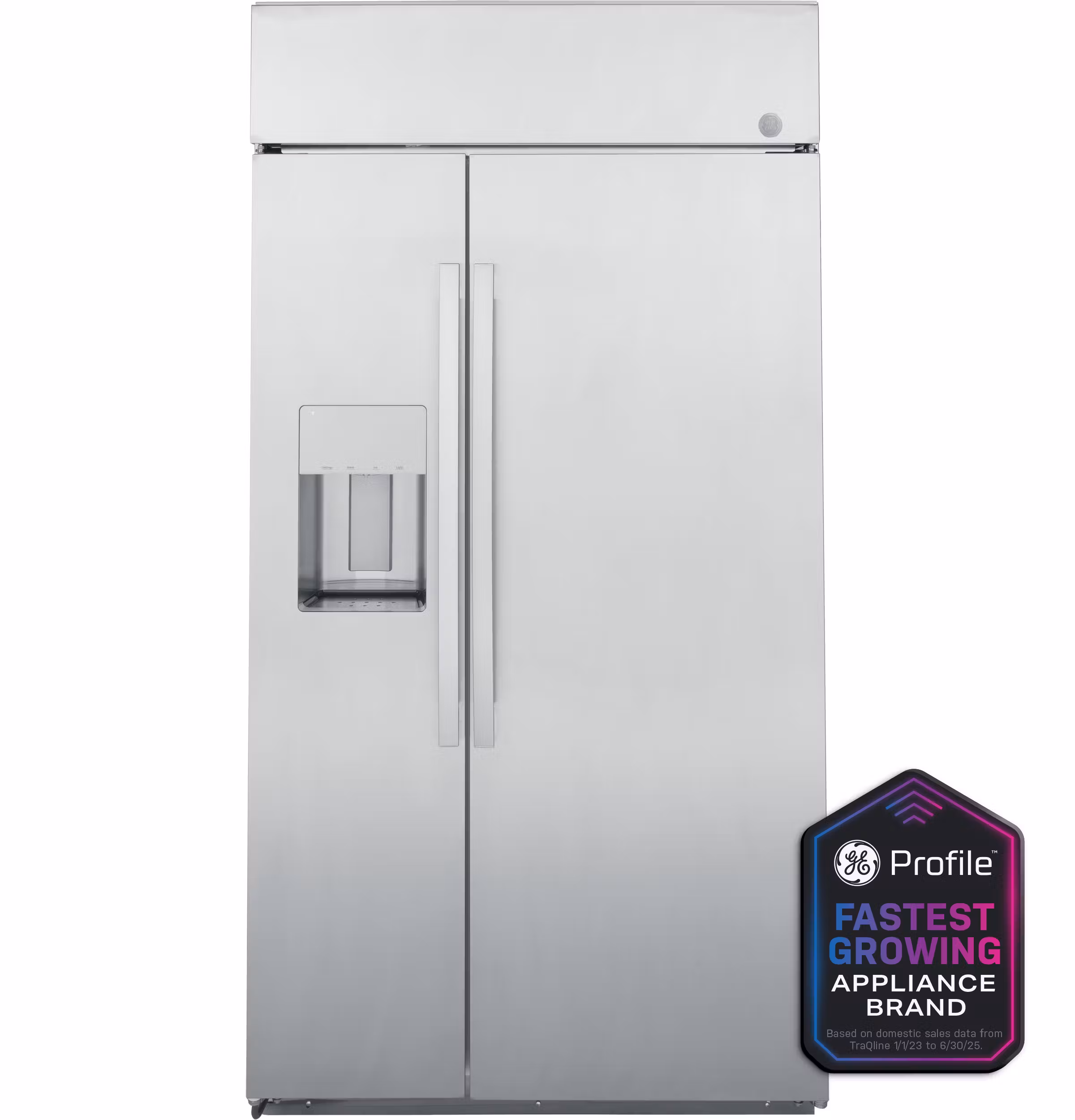 GE Profile(TM) 42" Smart Built-In Side-by-Side Refrigerator with Dispenser