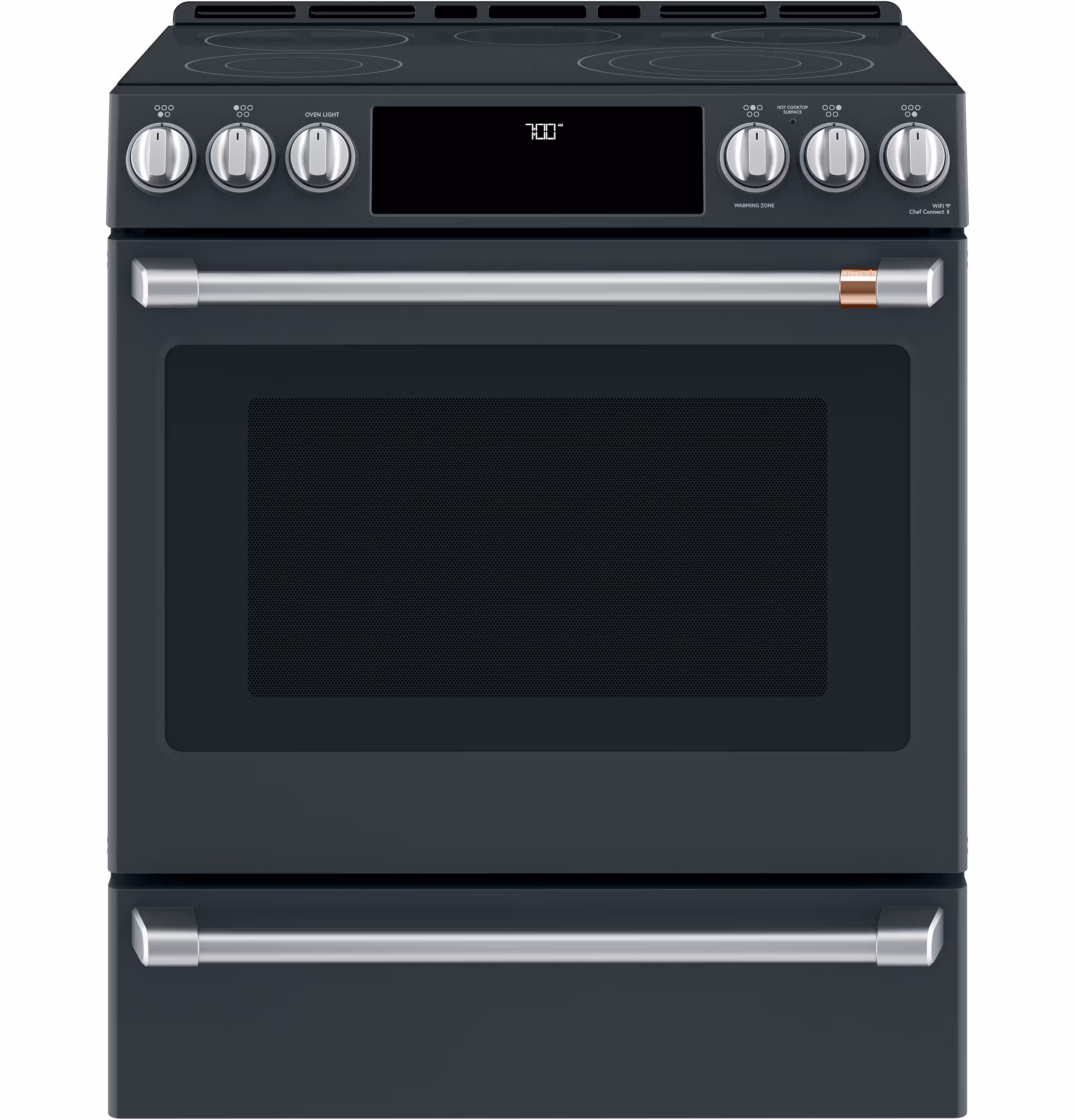 CAFE 30" Smart Slide-In, Front-Control, Radiant and Convection Range