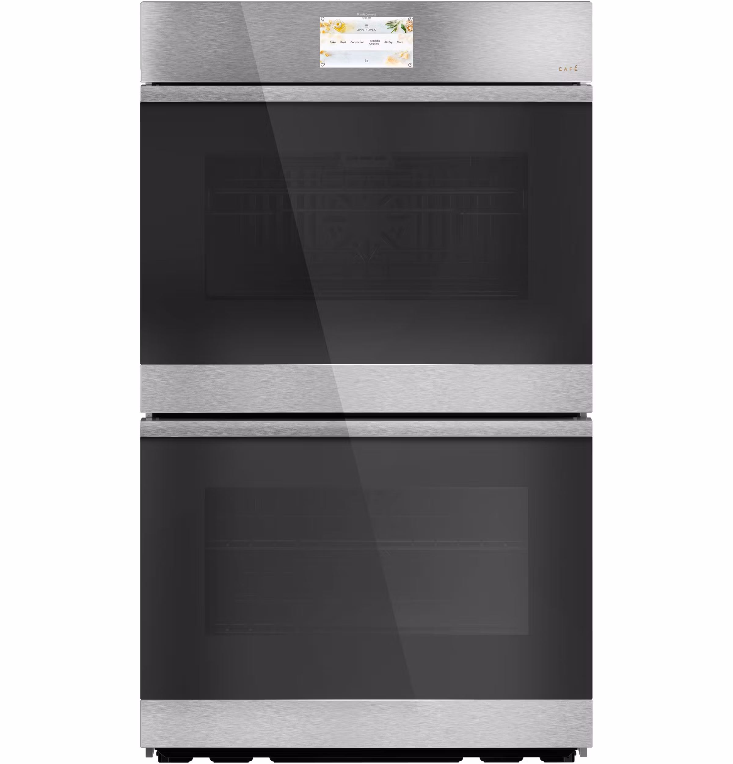 CAF(EBACK)(TM) 30" Smart Built-In Convection Double Wall Oven in Platinum Glass