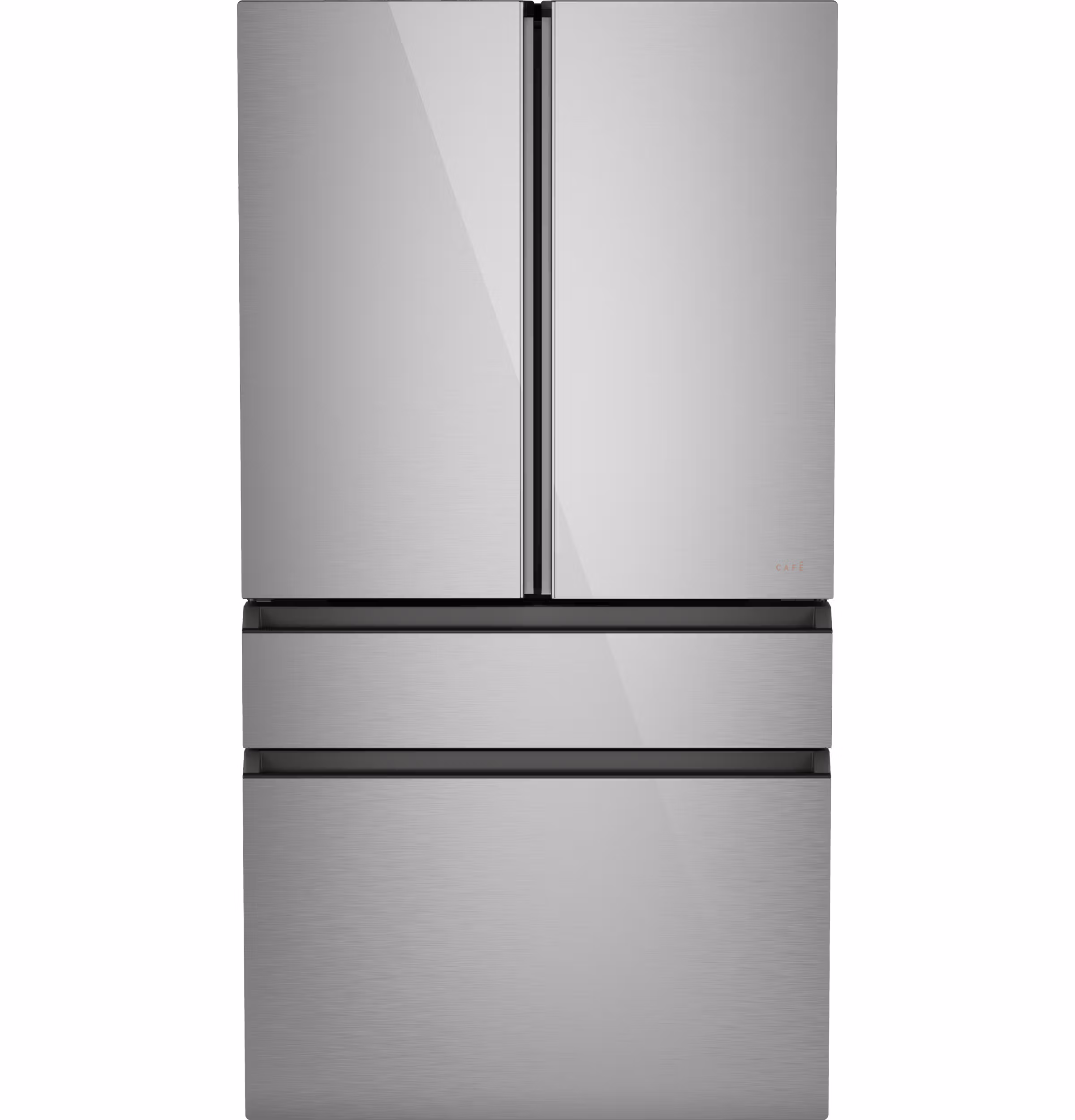CAF(EBACK)(TM) ENERGY STAR(R) 23.2 Cu. Ft. Smart Counter-Depth 4-Door French-Door Refrigerator in Platinum Glass With Dual-Dispense AutoFill Pitcher