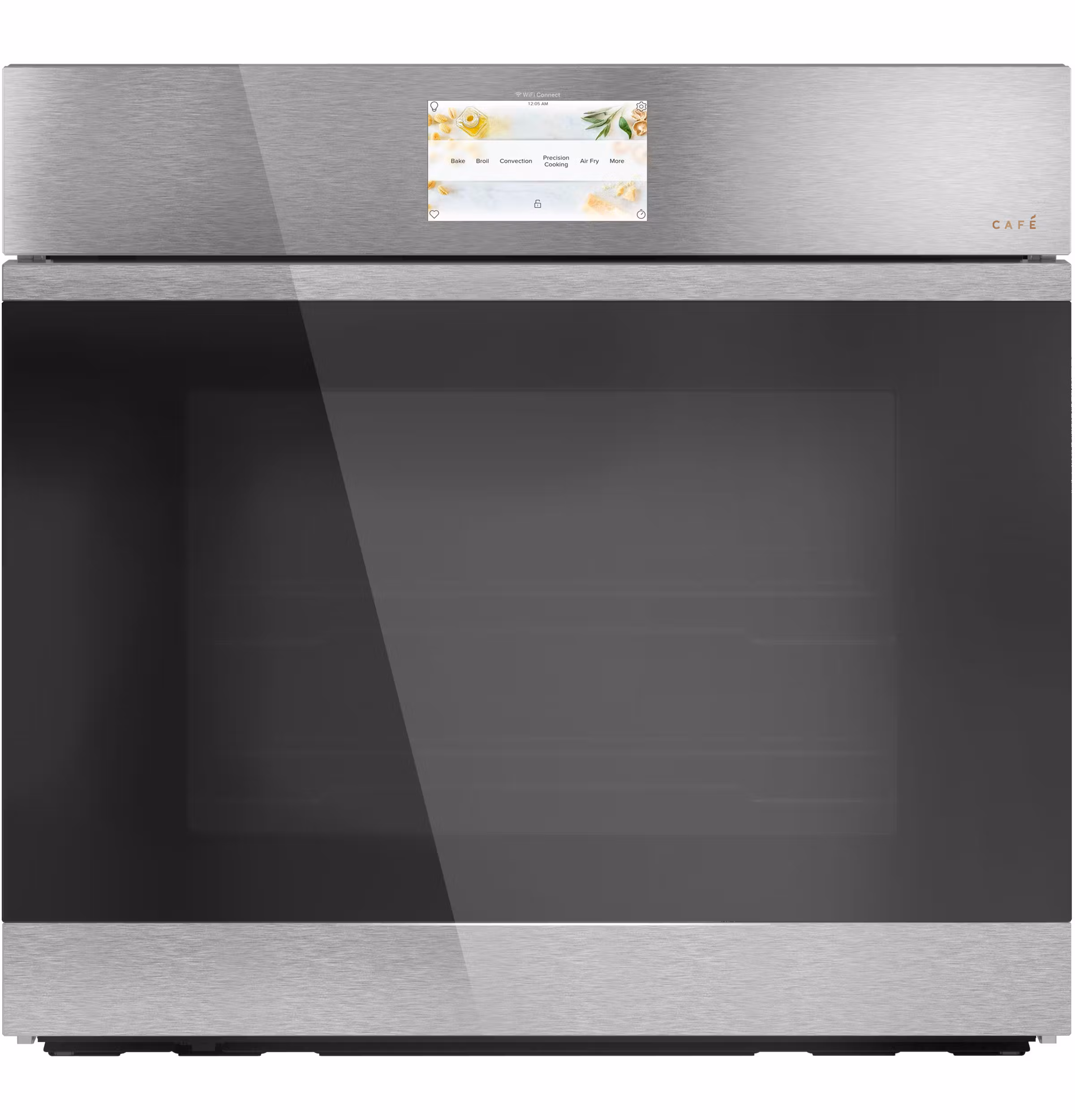 CAF(EBACK)(TM) 30" Smart Built-In Convection Single Wall Oven in Platinum Glass