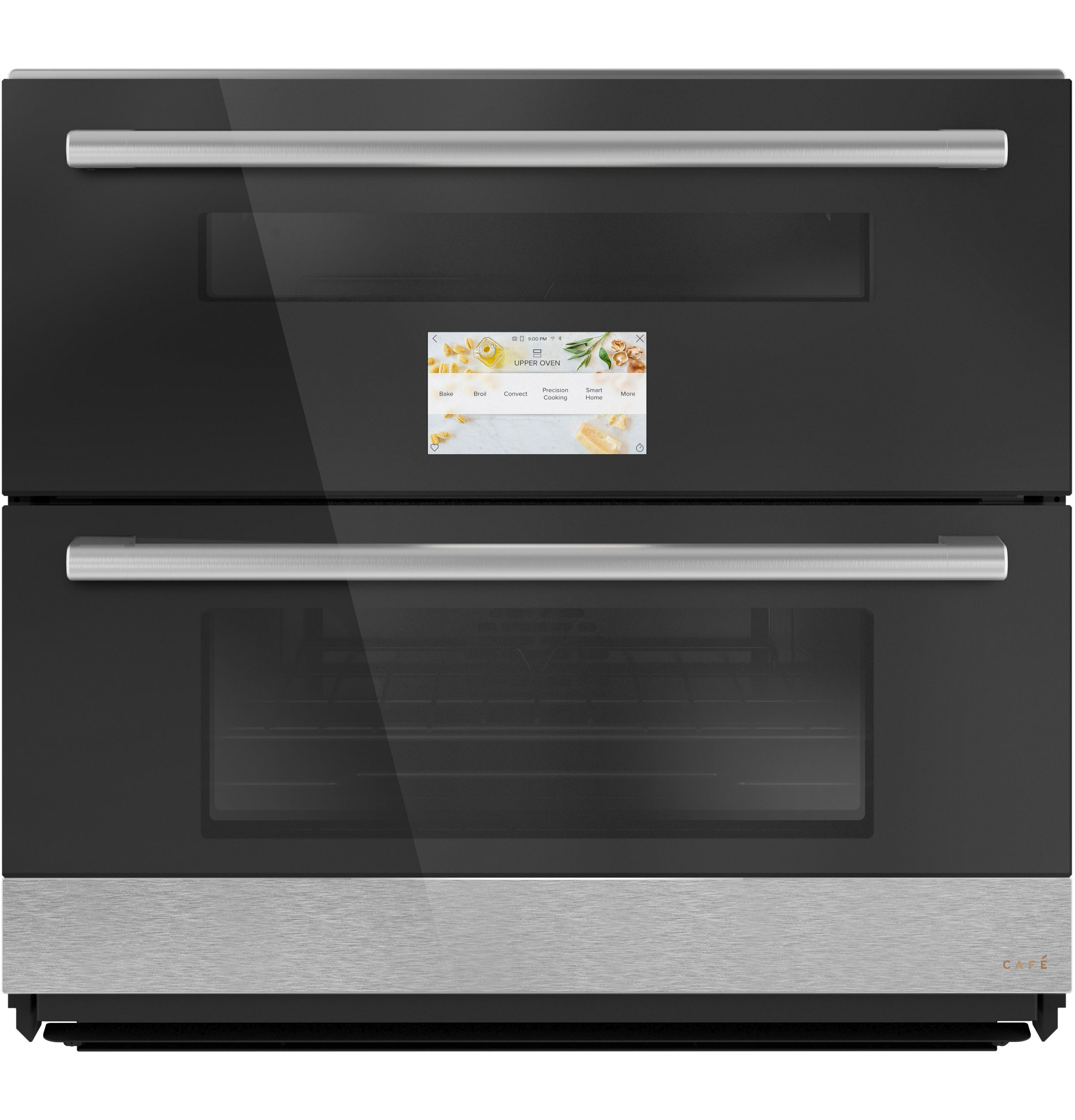 CAF(EBACK)(TM) 30" Duo Smart Single Wall Oven in Platinum Glass