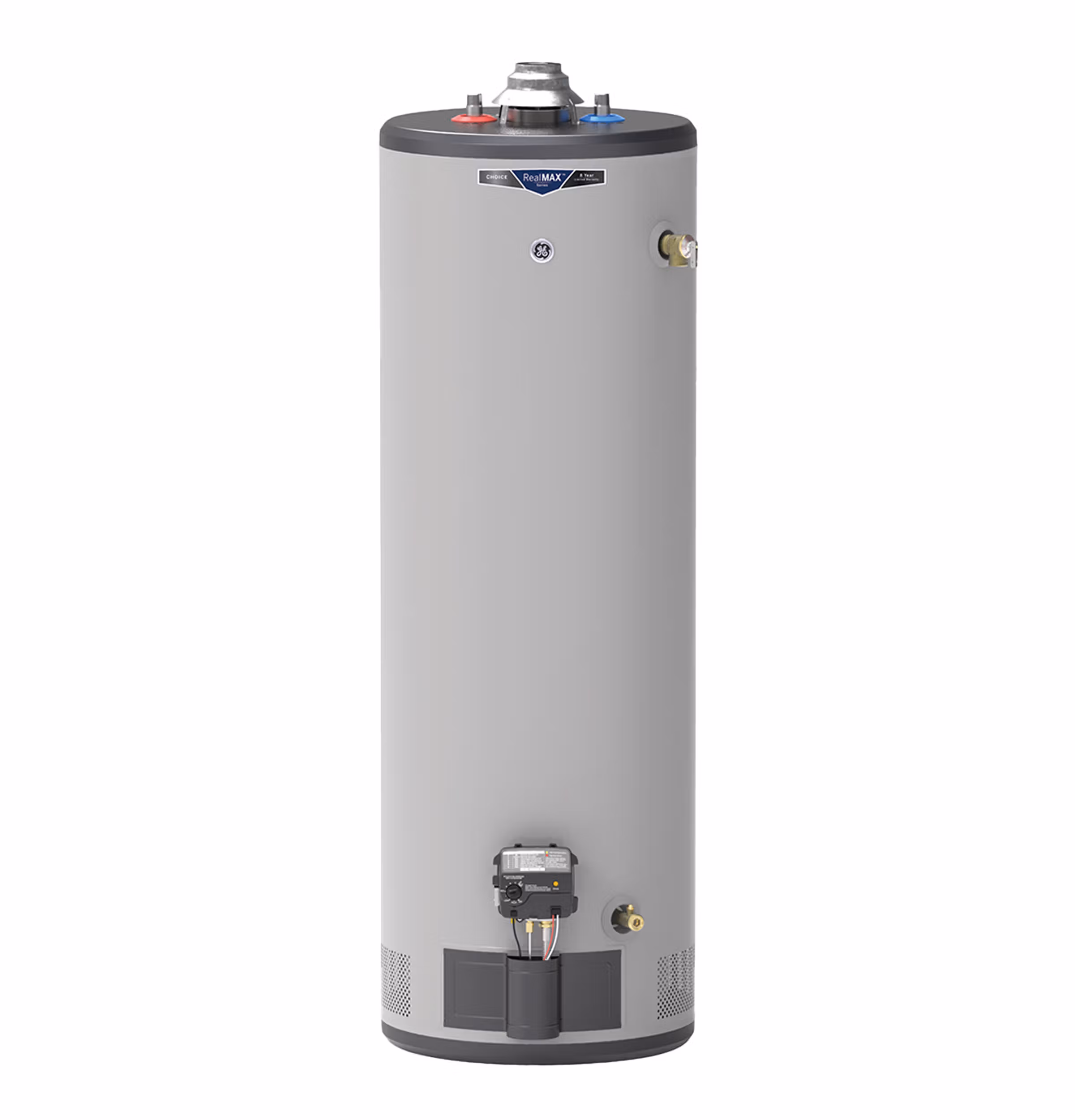 GE RealMAX Choice 40-Gallon Tall Natural Gas Atmospheric Water Heater