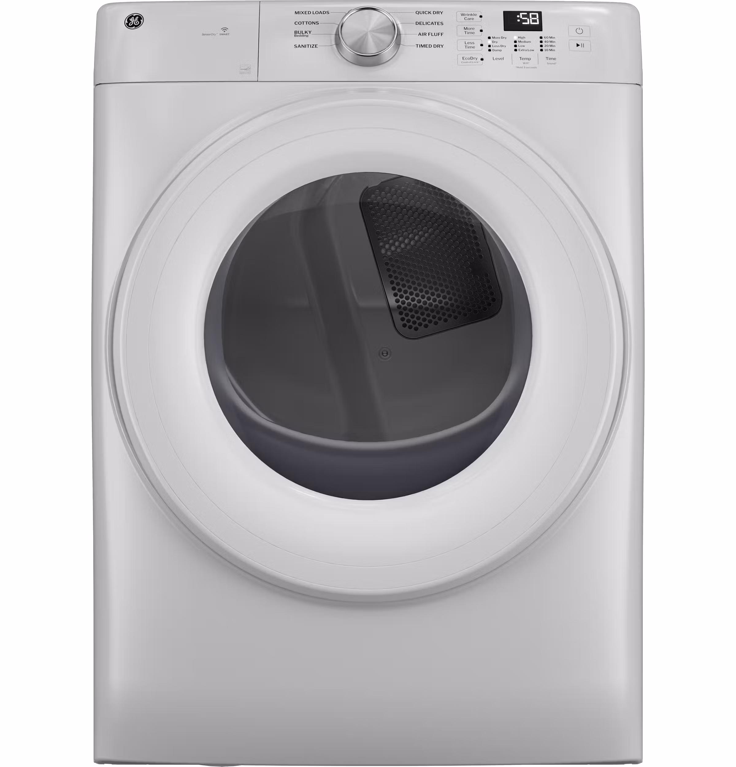 GE(R) ENERGY STAR(R) 7.8 cu. ft. Capacity Smart Front Load Electric Dryer