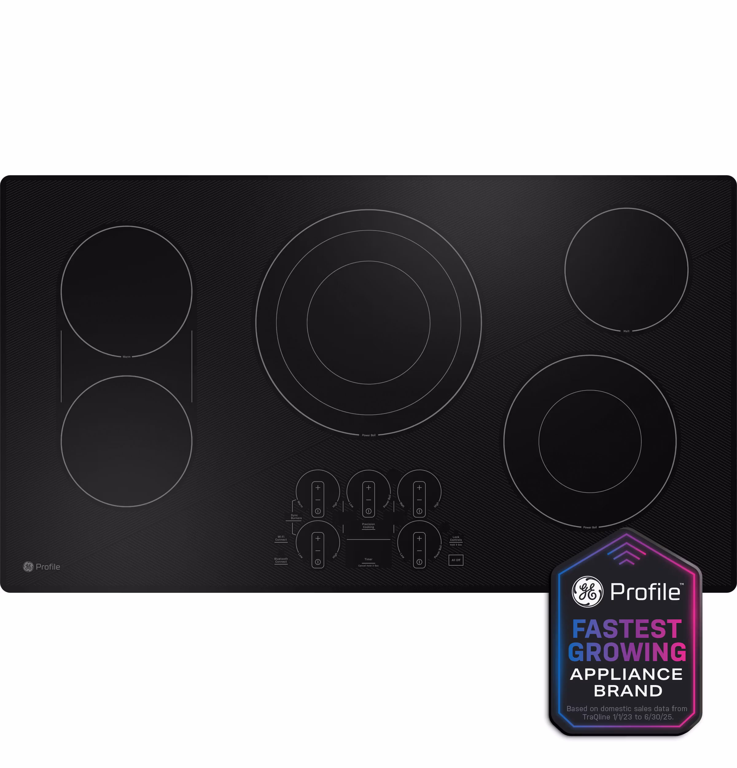 GE Profile(TM) 36" Built-In Touch Control Electric Cooktop