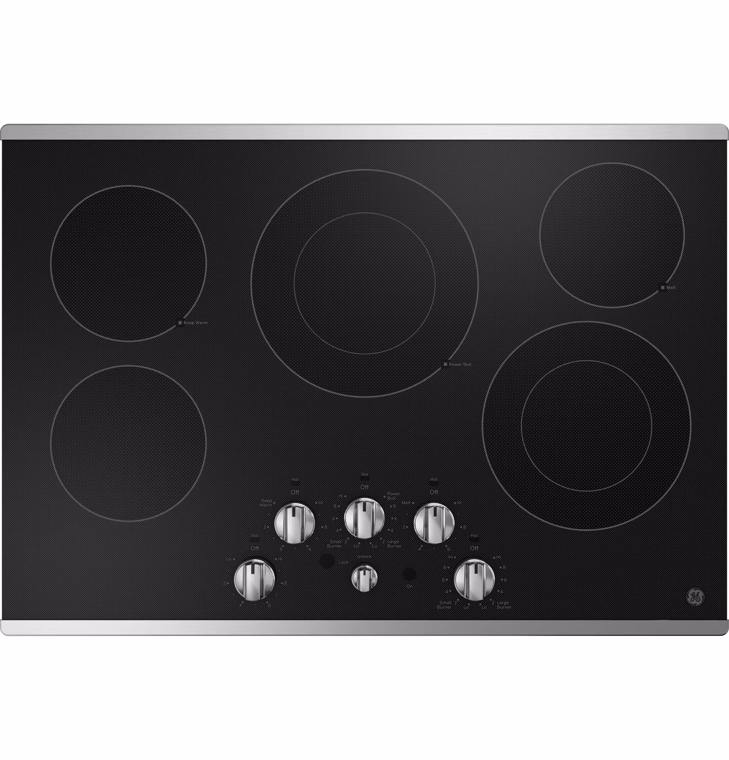 GE(R) 30" Built-In Knob Control Electric Cooktop