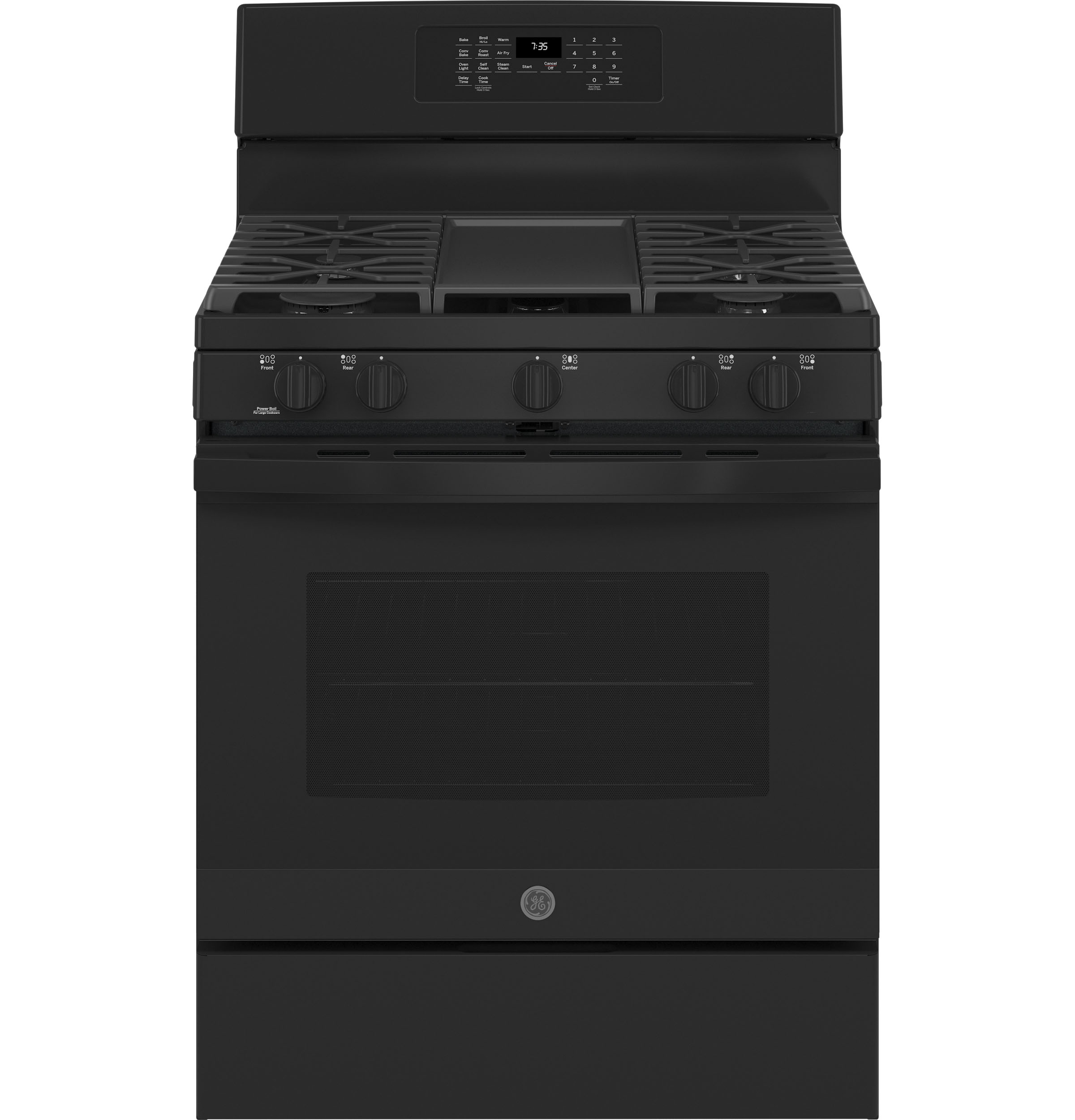 GE(R) 30" Free-Standing Gas Convection Range with No Preheat Air Fry