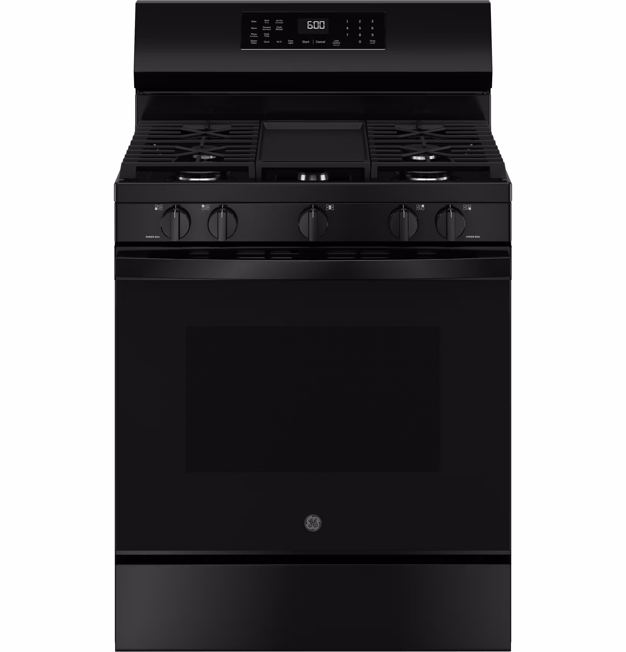 GE(R) 30" Free-Standing Gas Convection Range with No Preheat Air Fry and EasyWash(TM) Oven Tray