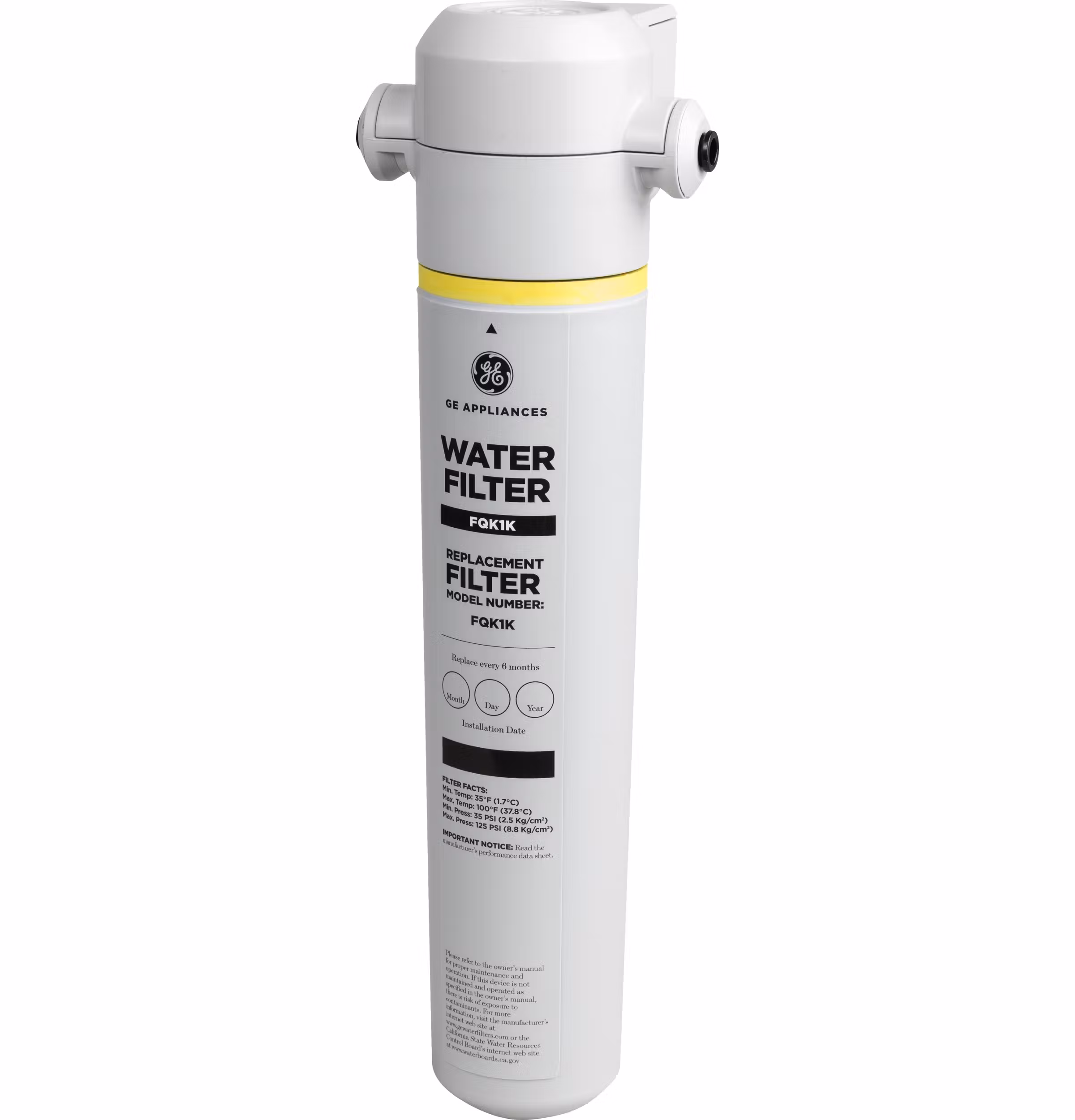 Inline Water Filtration System for Refrigerators or Icemakers