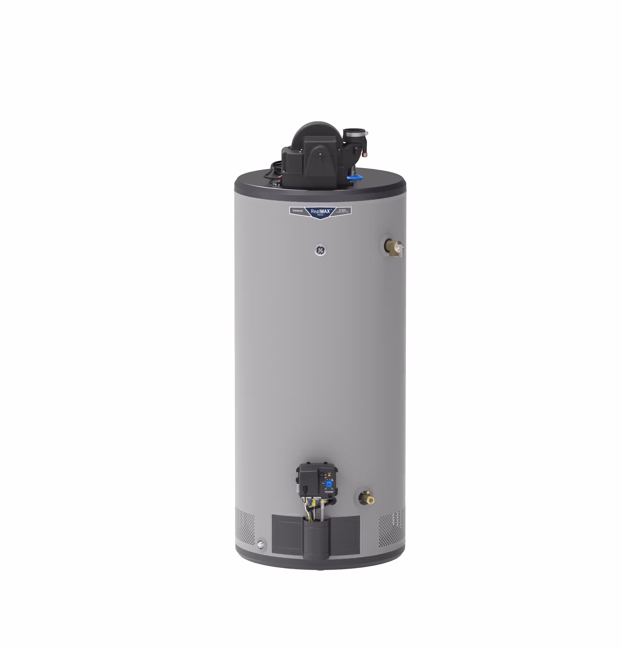 GE RealMAX Choice 40-Gallon Short Liquid Propane Power Vent Water Heater