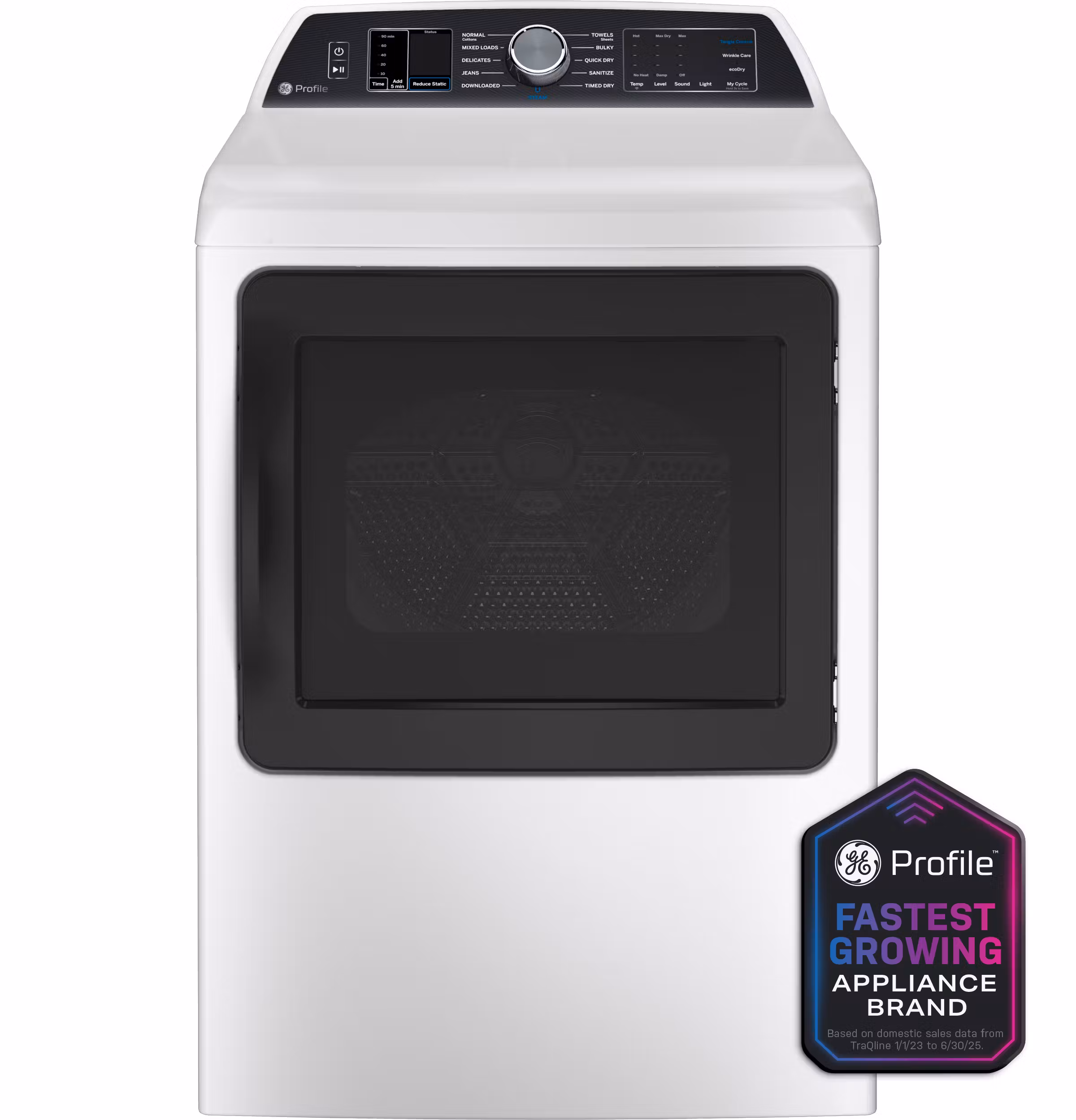 GE Profile™ ENERGY STAR® 7.4 cu. ft. Capacity Smart Gas Dryer with Sanitize Cycle