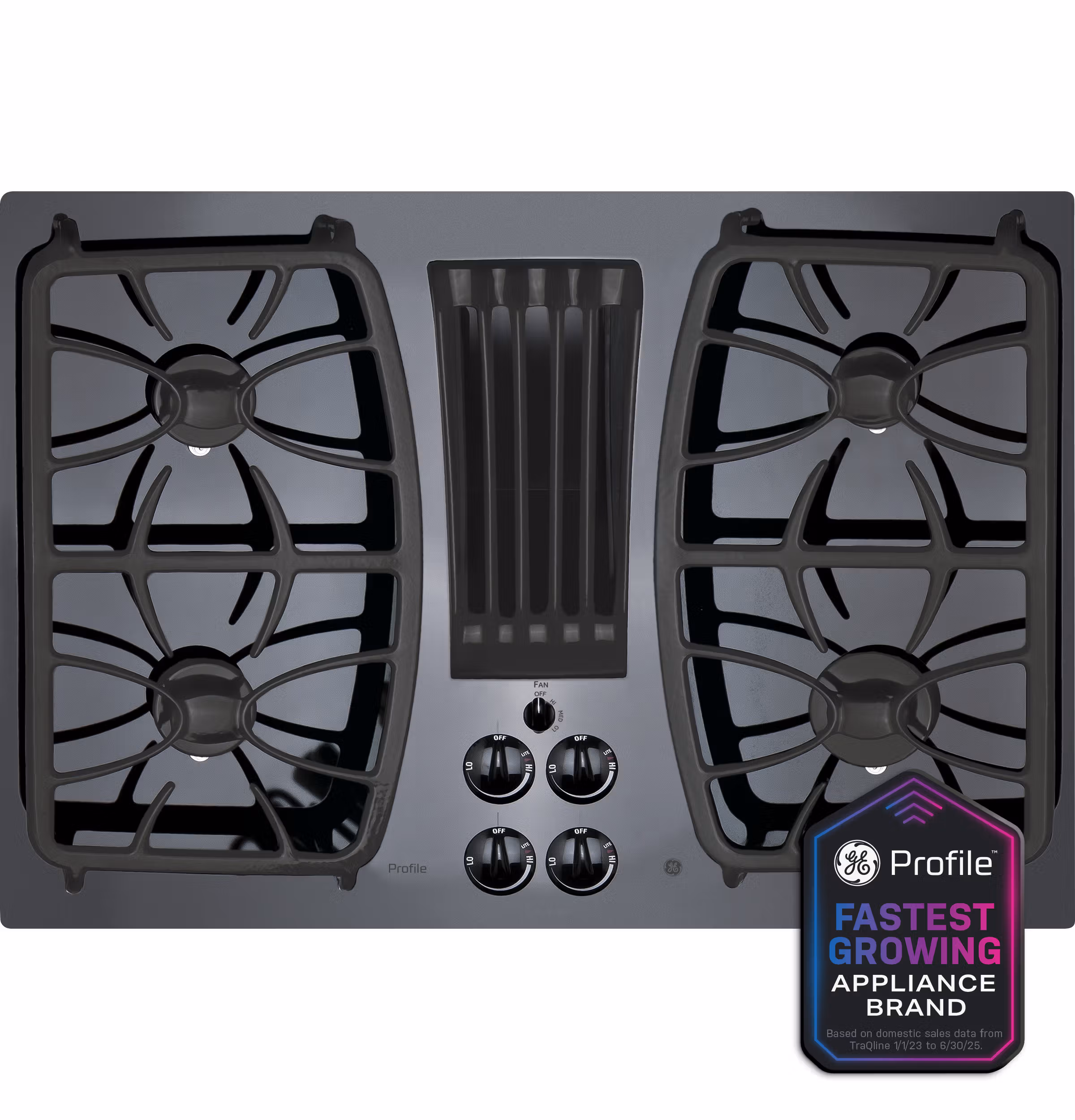 GE Profile(TM) 30" Built-In Gas Downdraft Cooktop