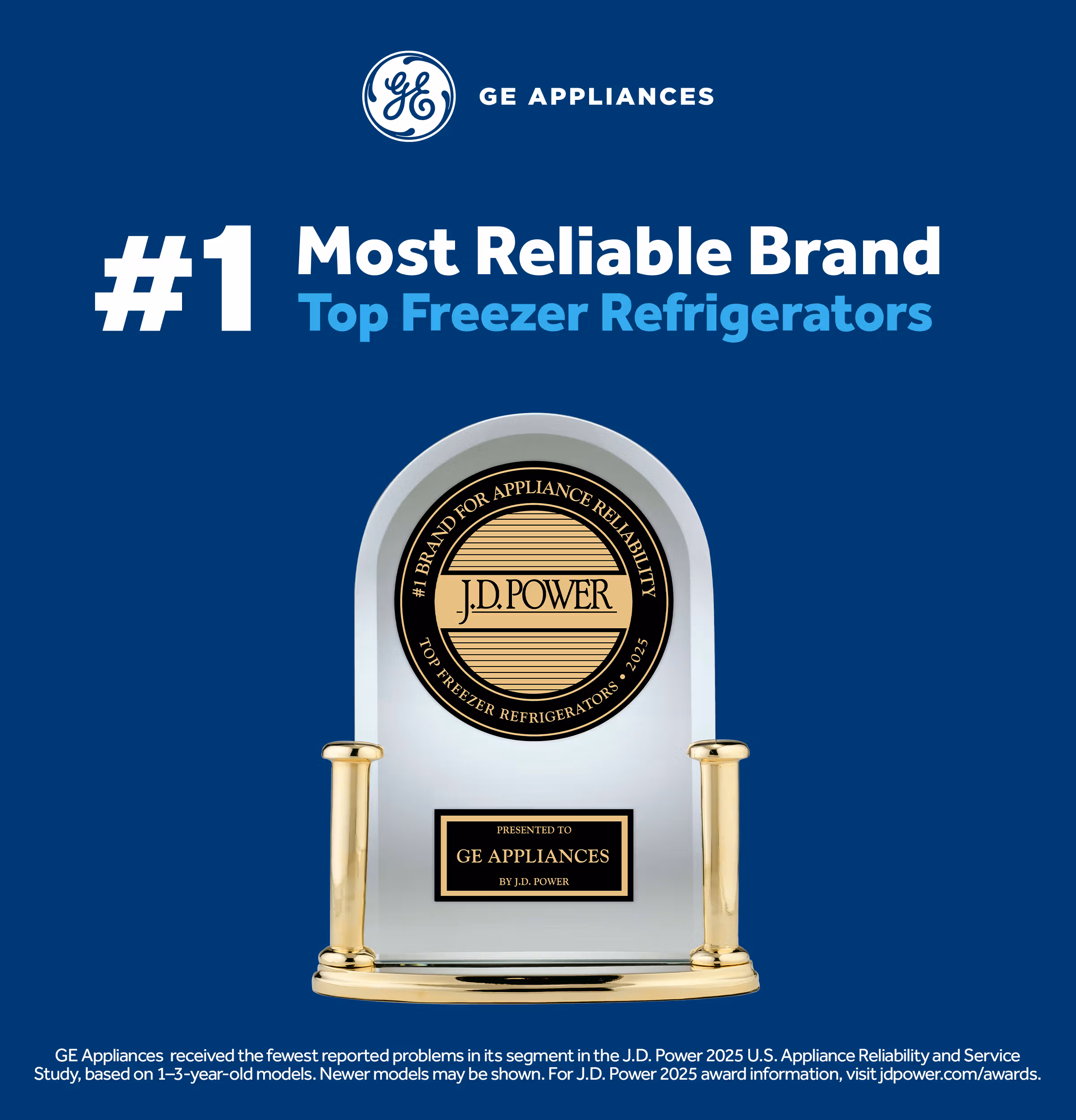 GE® ENERGY STAR® 19.2 Cu. Ft. Top-Freezer Refrigerator