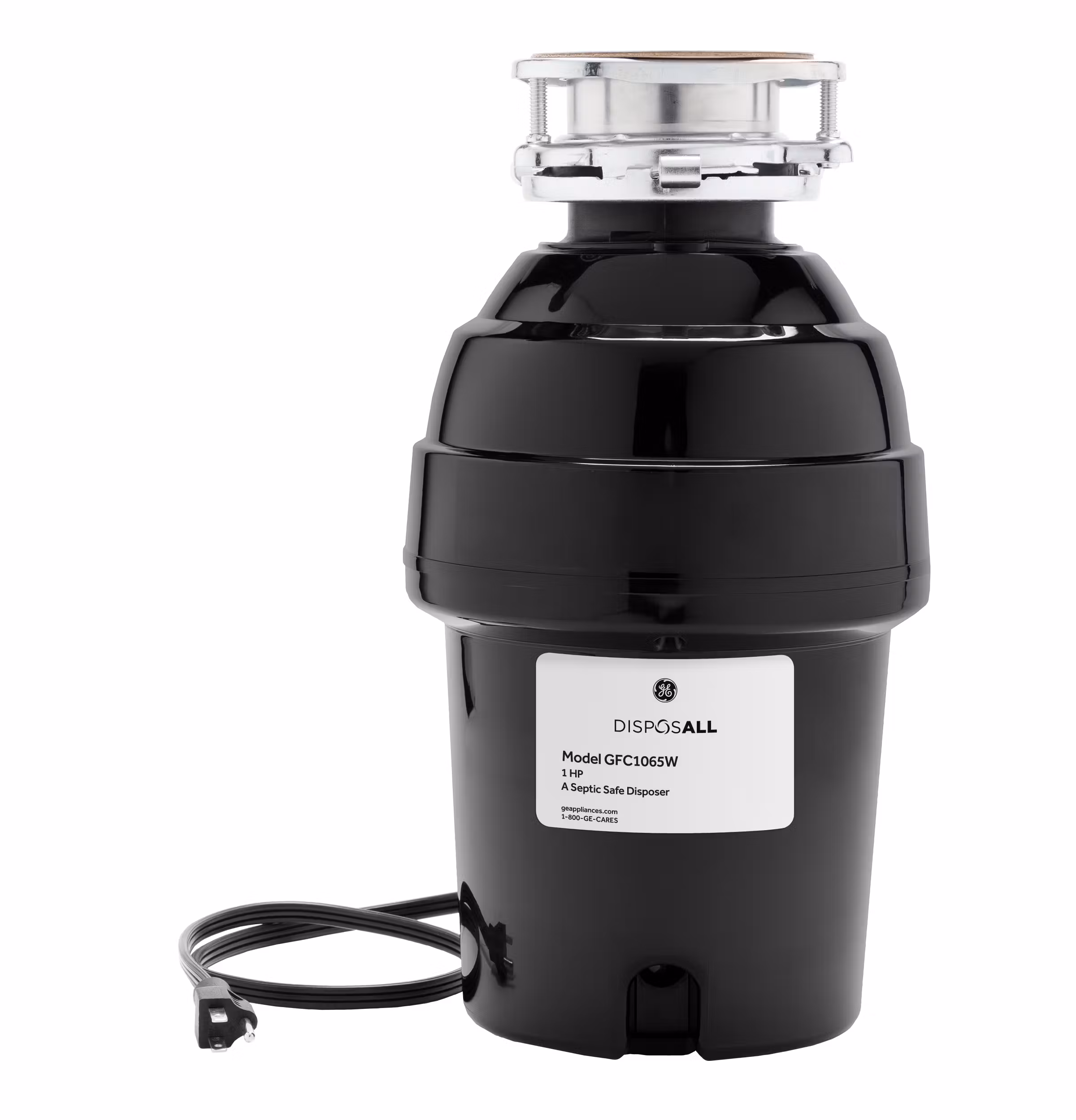 GE DISPOSALL(R) 1 HP Continuous Feed Garbage Disposer - Corded