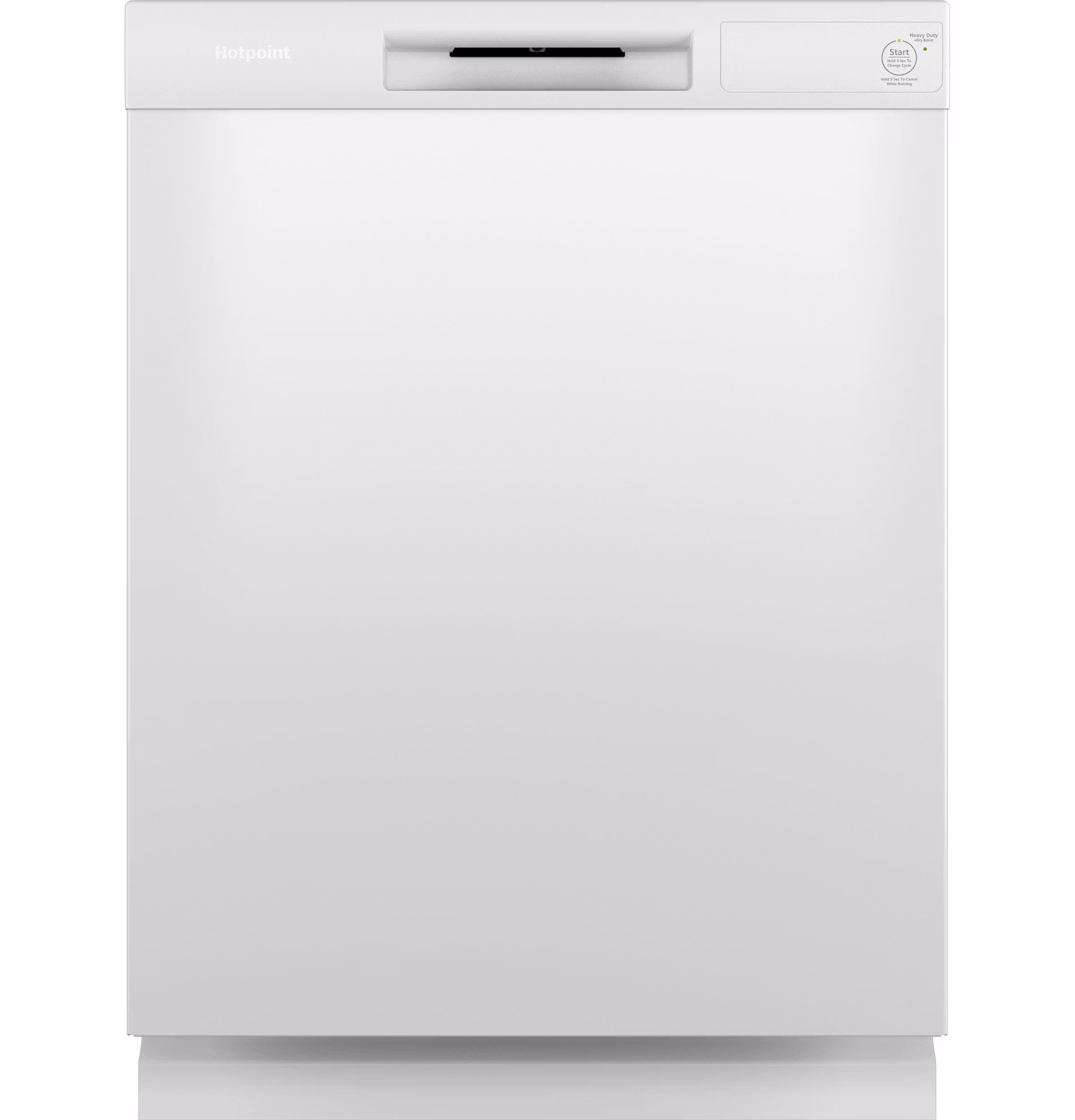 Hotpoint One Button Dishwasher with Plastic Interior