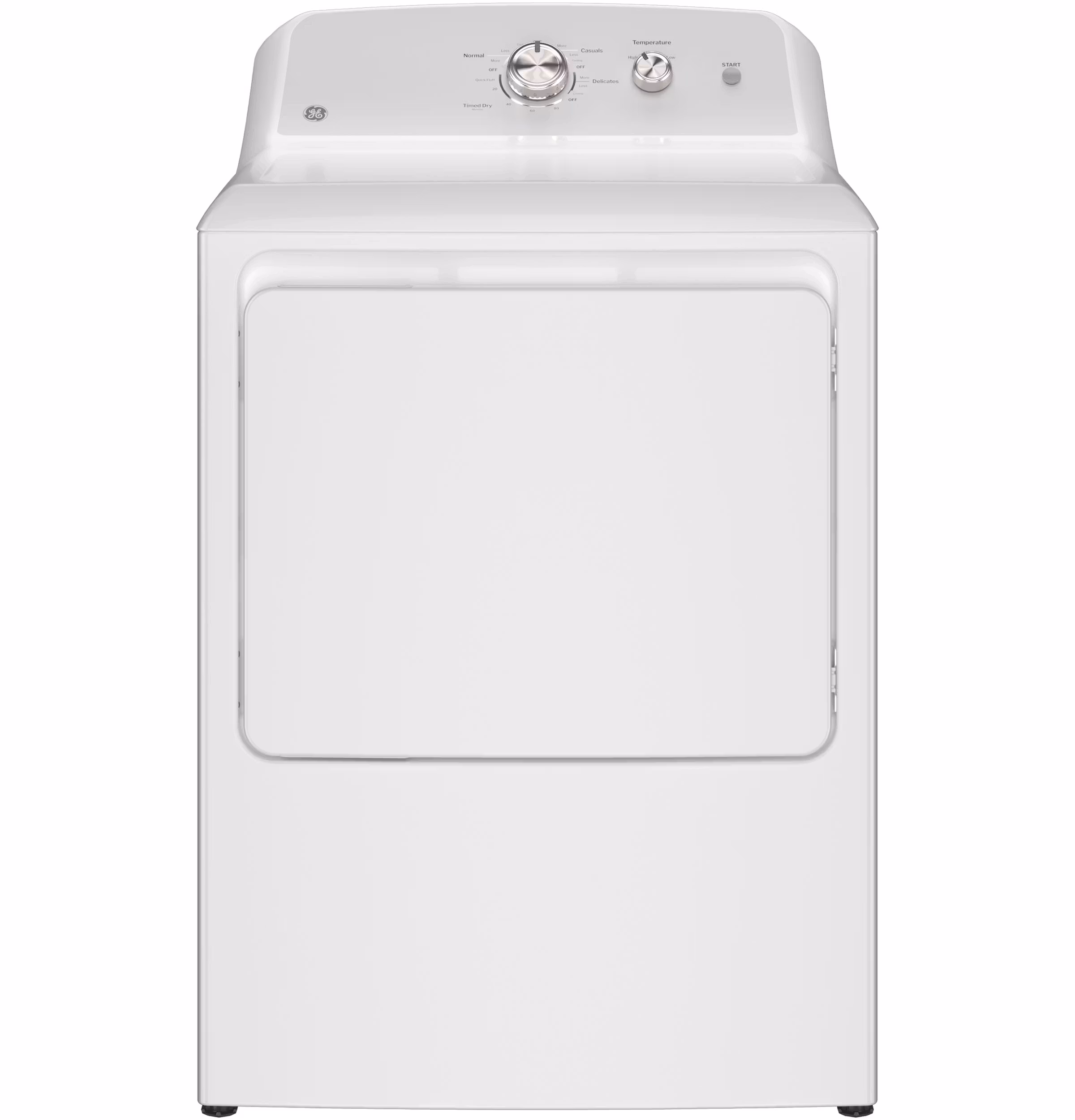 GE(R) 6.2 cu. ft. Capacity Gas Dryer with Up To 120 ft. Venting and Shallow Depth