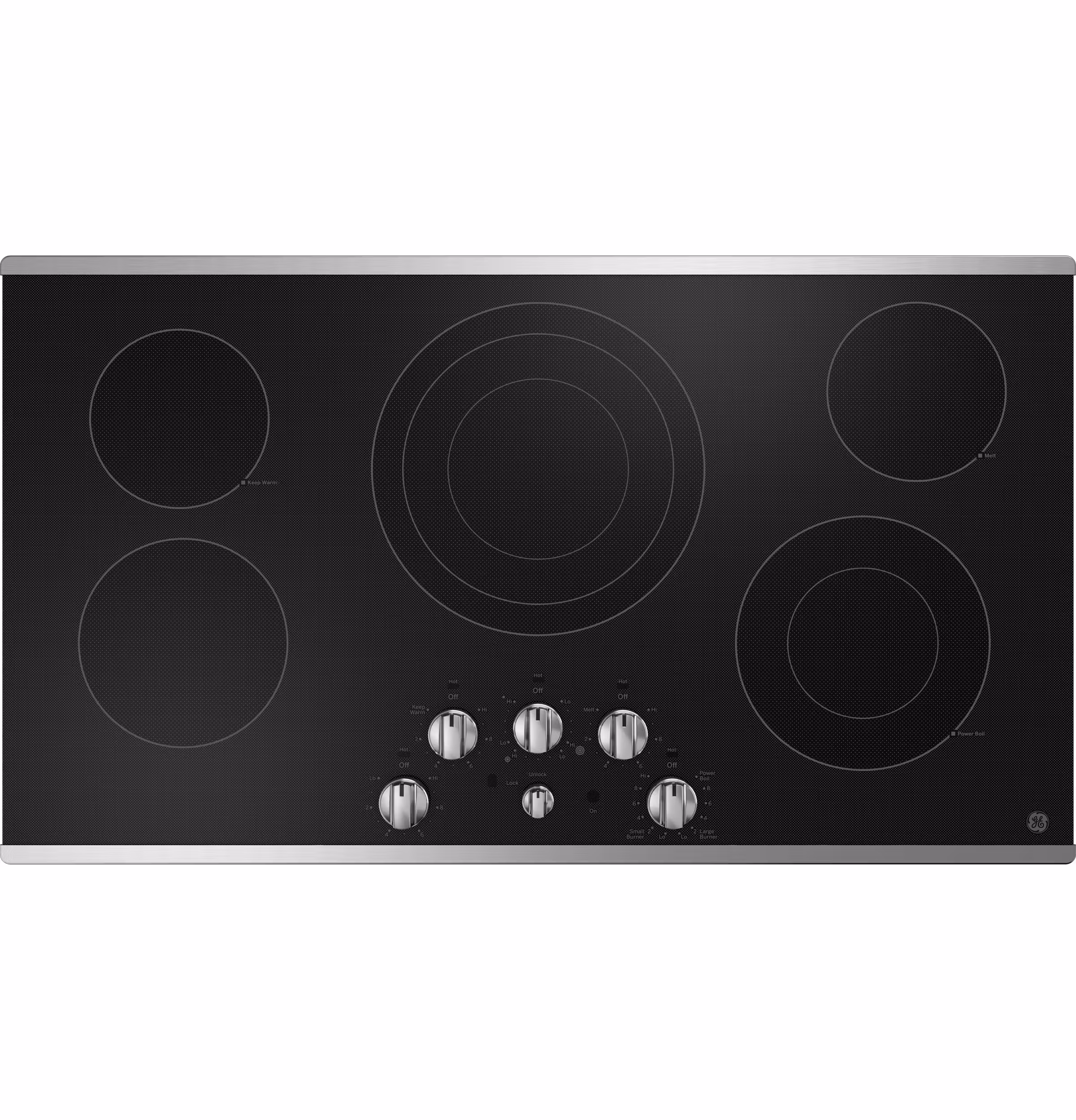 GE(R) 36" Built-In Knob Control Electric Cooktop