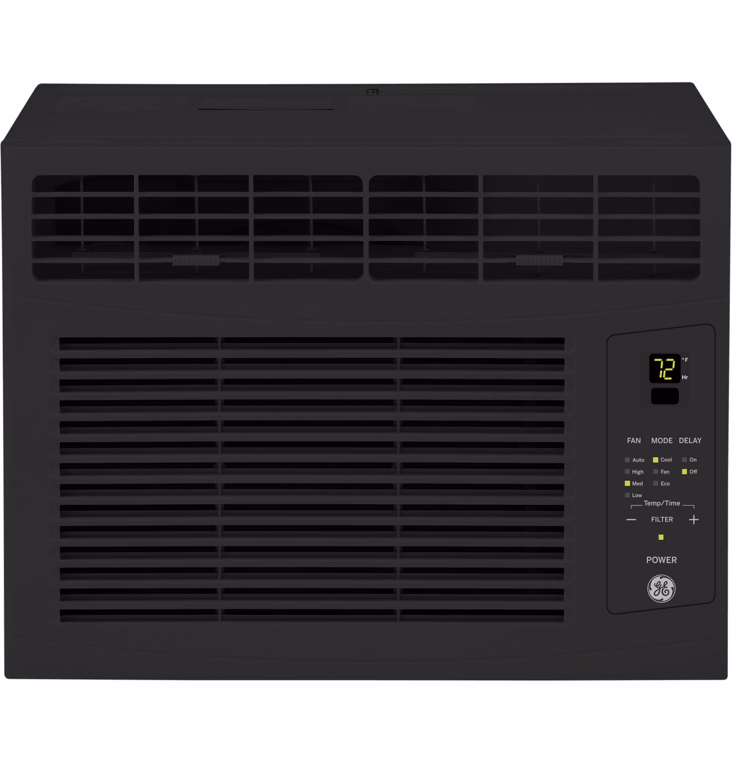 GE(R) 6,000 BTU Electronic Window Air Conditioner for Small Rooms up to 250 sq ft., Black