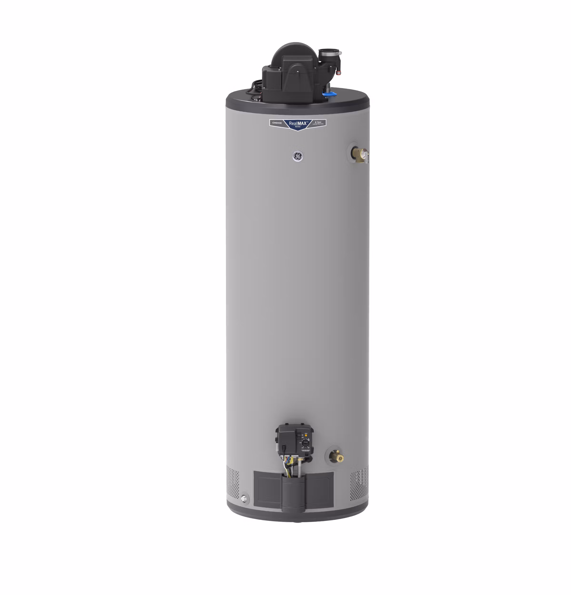 GE RealMAX Choice 40-Gallon Tall Natural Gas Power Vent Water Heater