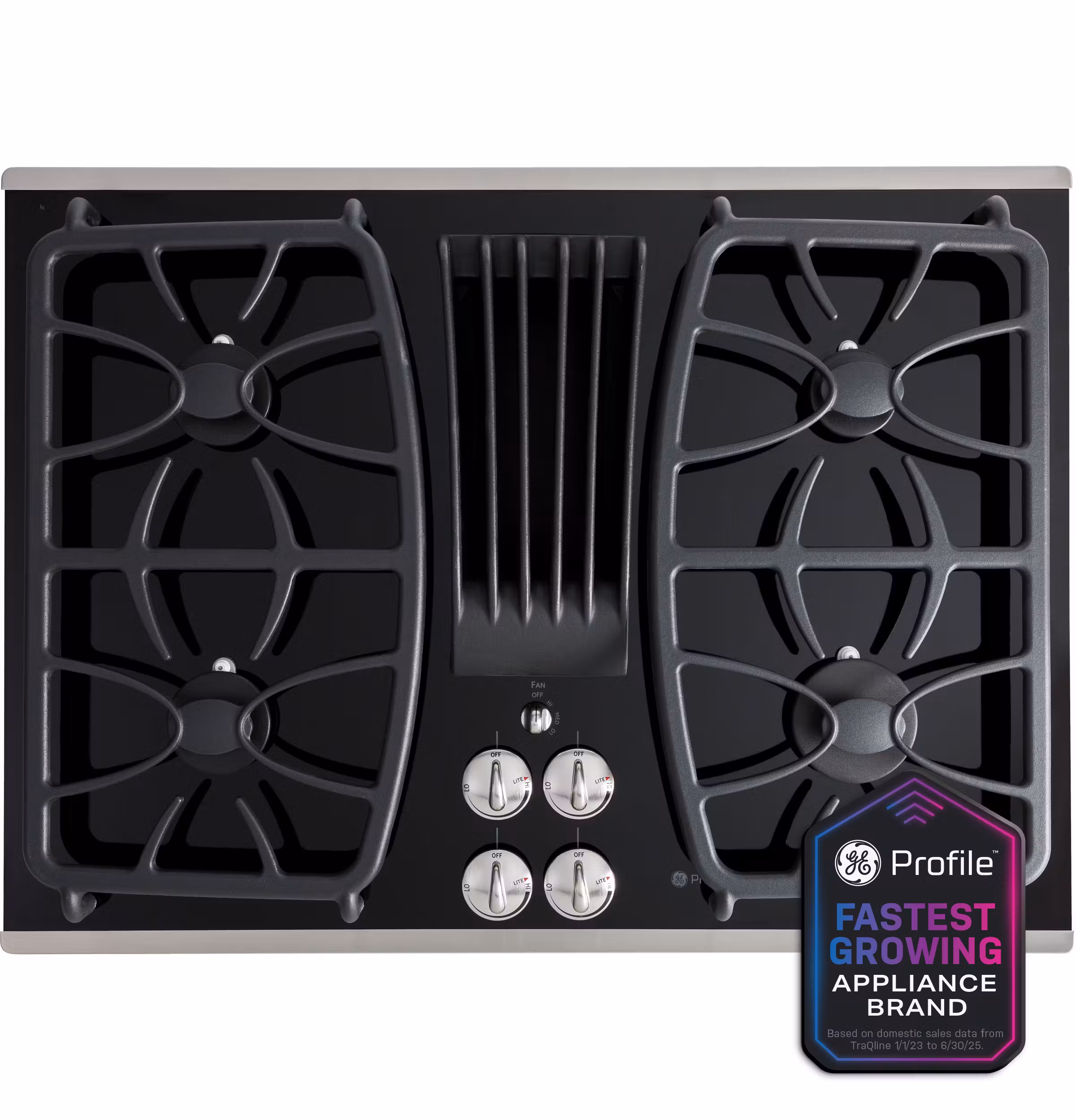 GE Profile™ 30" Built-In Gas Downdraft Cooktop