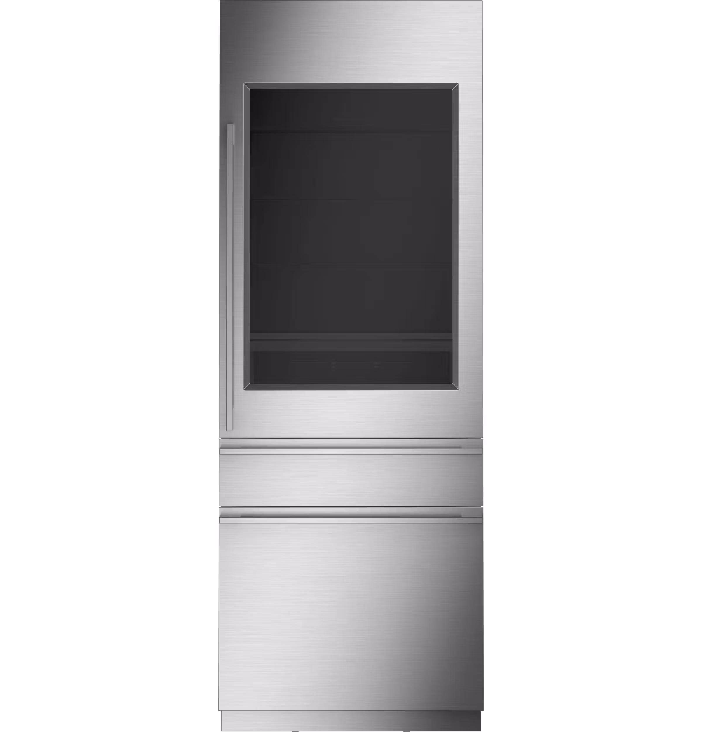 Monogram 30" Panel-Ready Integrated Glass-Door Refrigerator