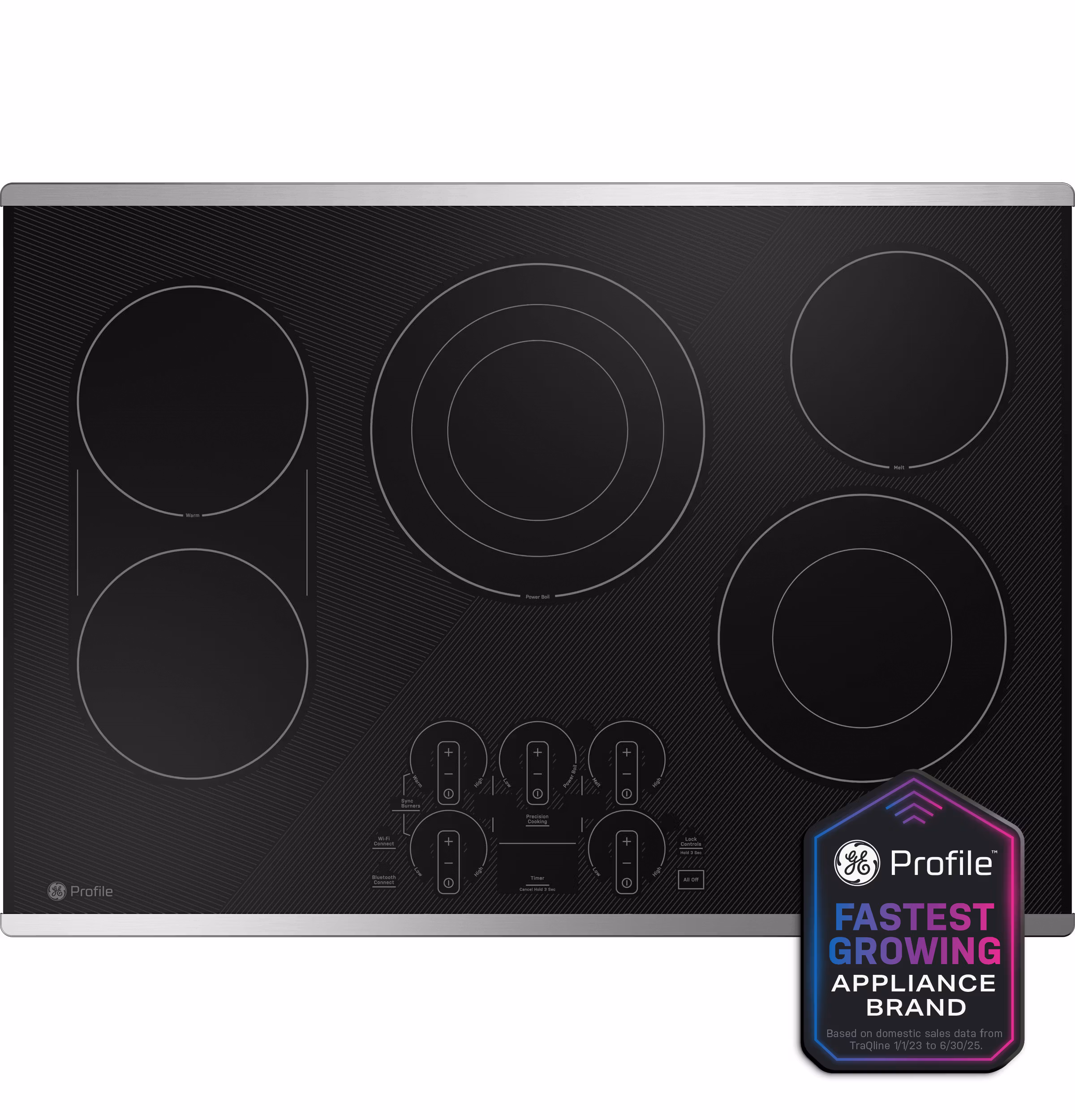 GE Profile(TM) 30" Built-In Touch Control Electric Cooktop