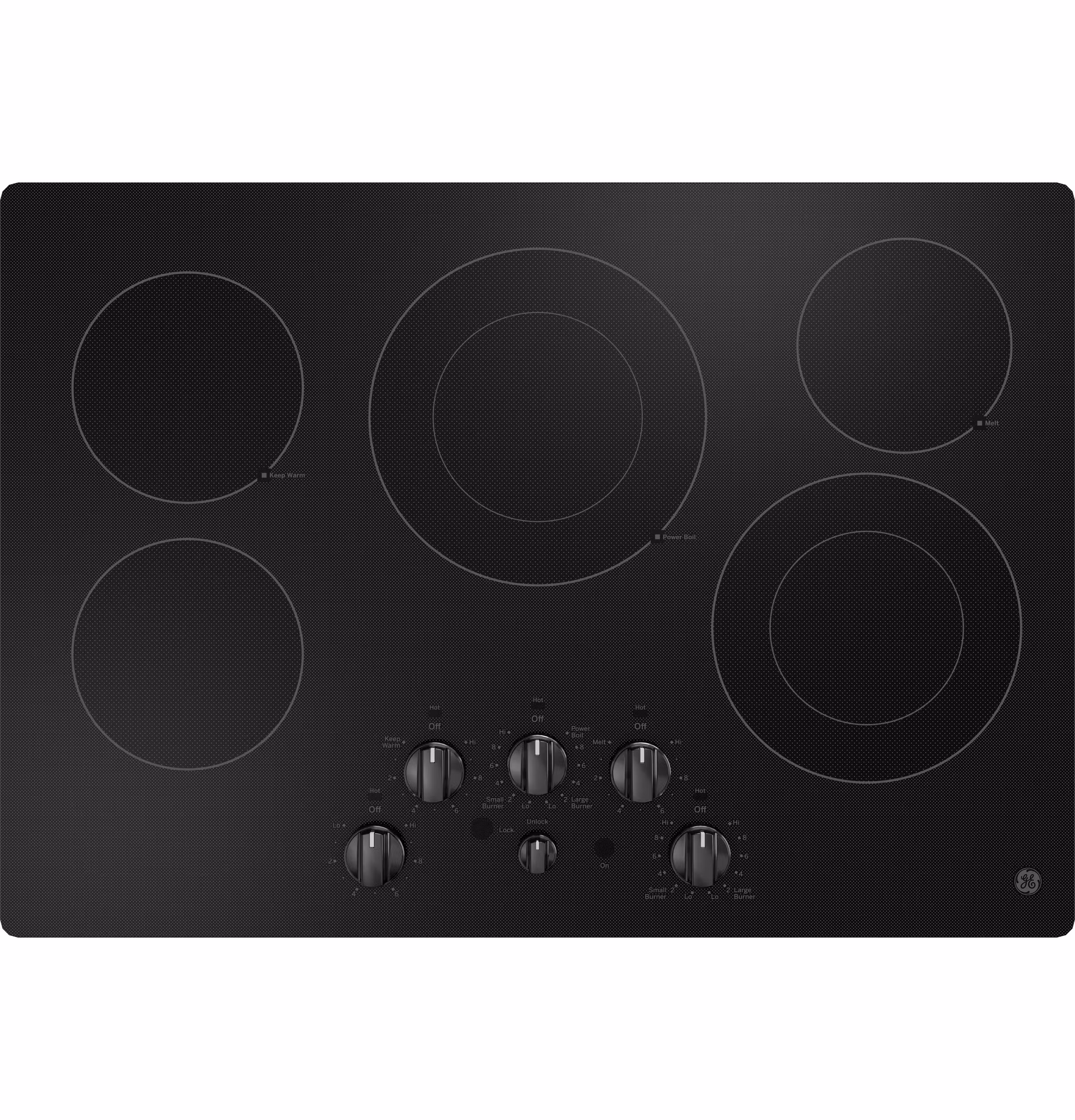 GE(R) 30" Built-In Knob Control Electric Cooktop