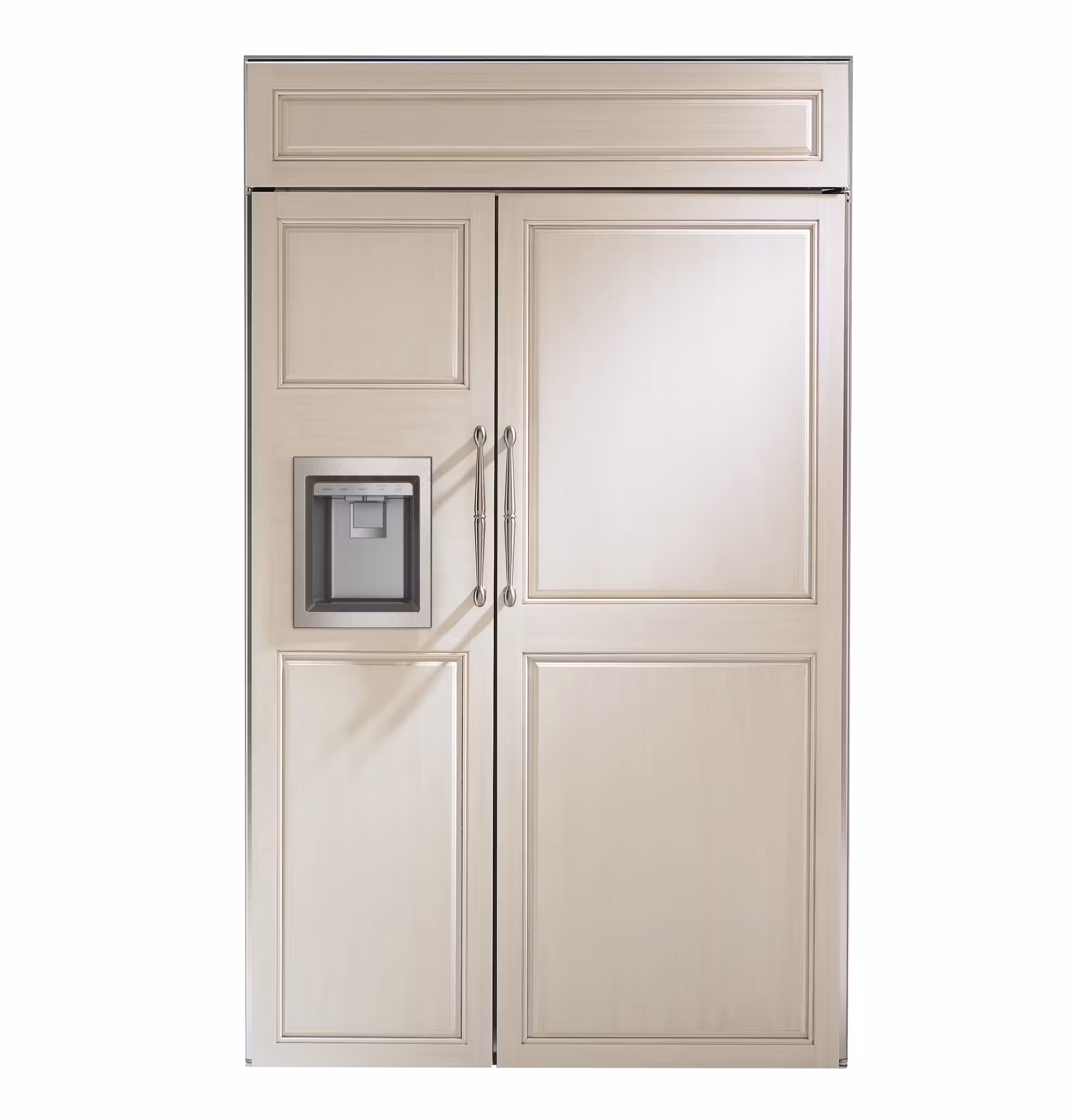 Monogram 48" Panel-Ready Built-In Side-by-Side Refrigerator with Dispenser
