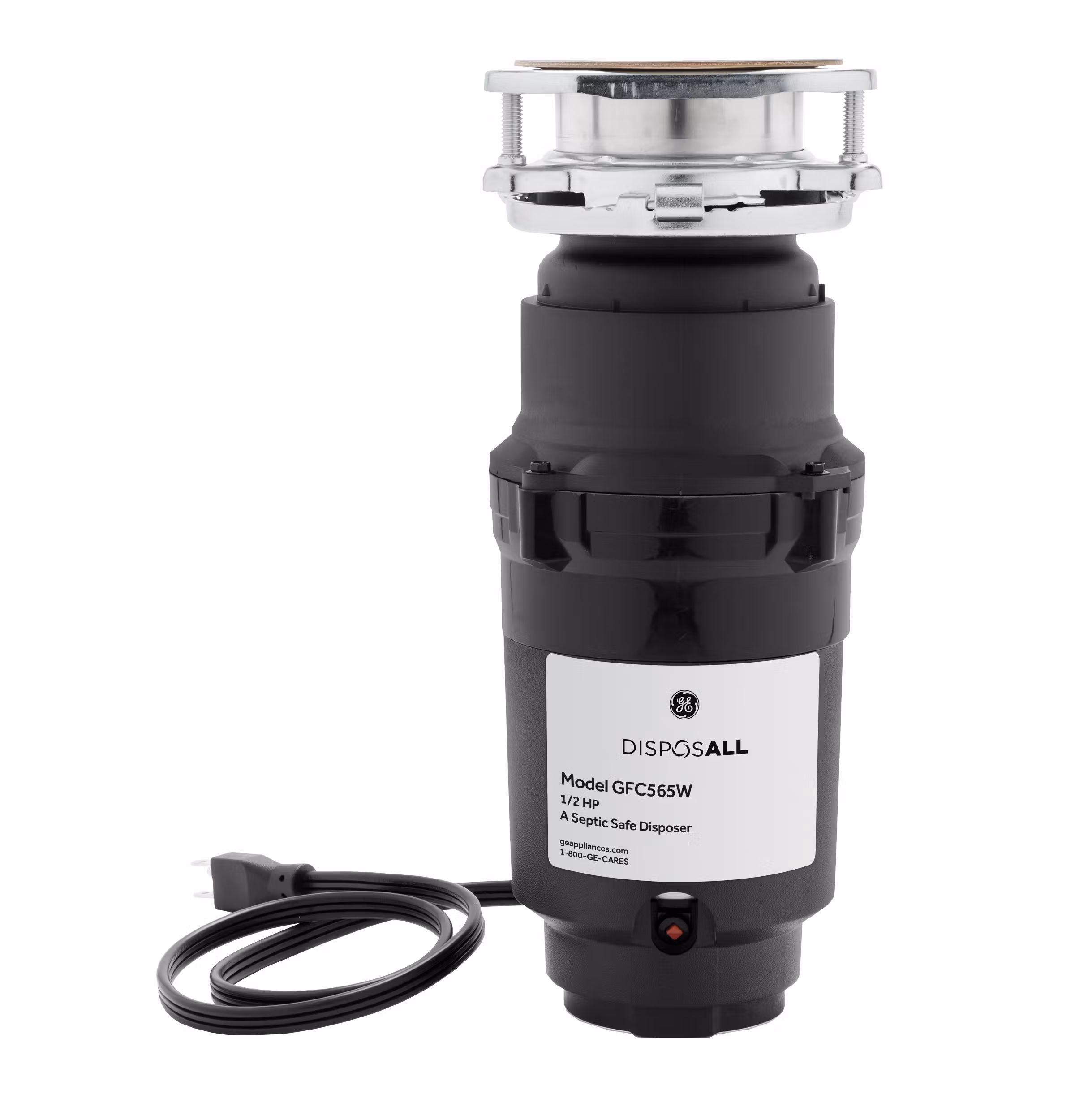 GE DISPOSALL(R) 1/2 HP Continuous Feed Garbage Disposer Corded
