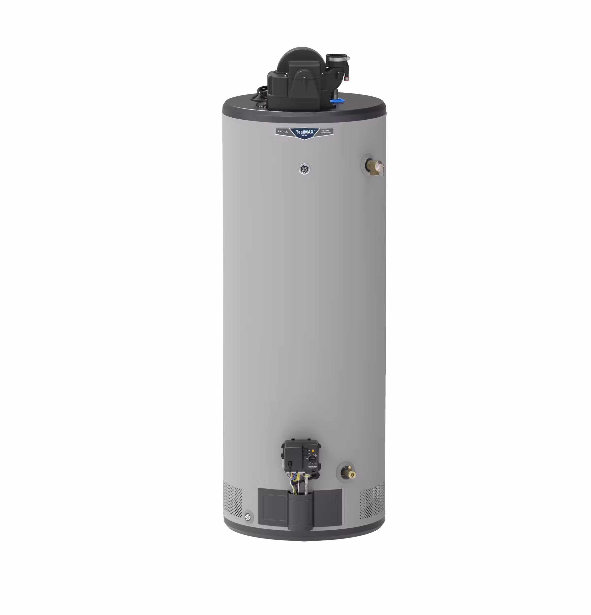 GE RealMAX Choice 50-Gallon Tall Natural Gas Power Vent Water Heater