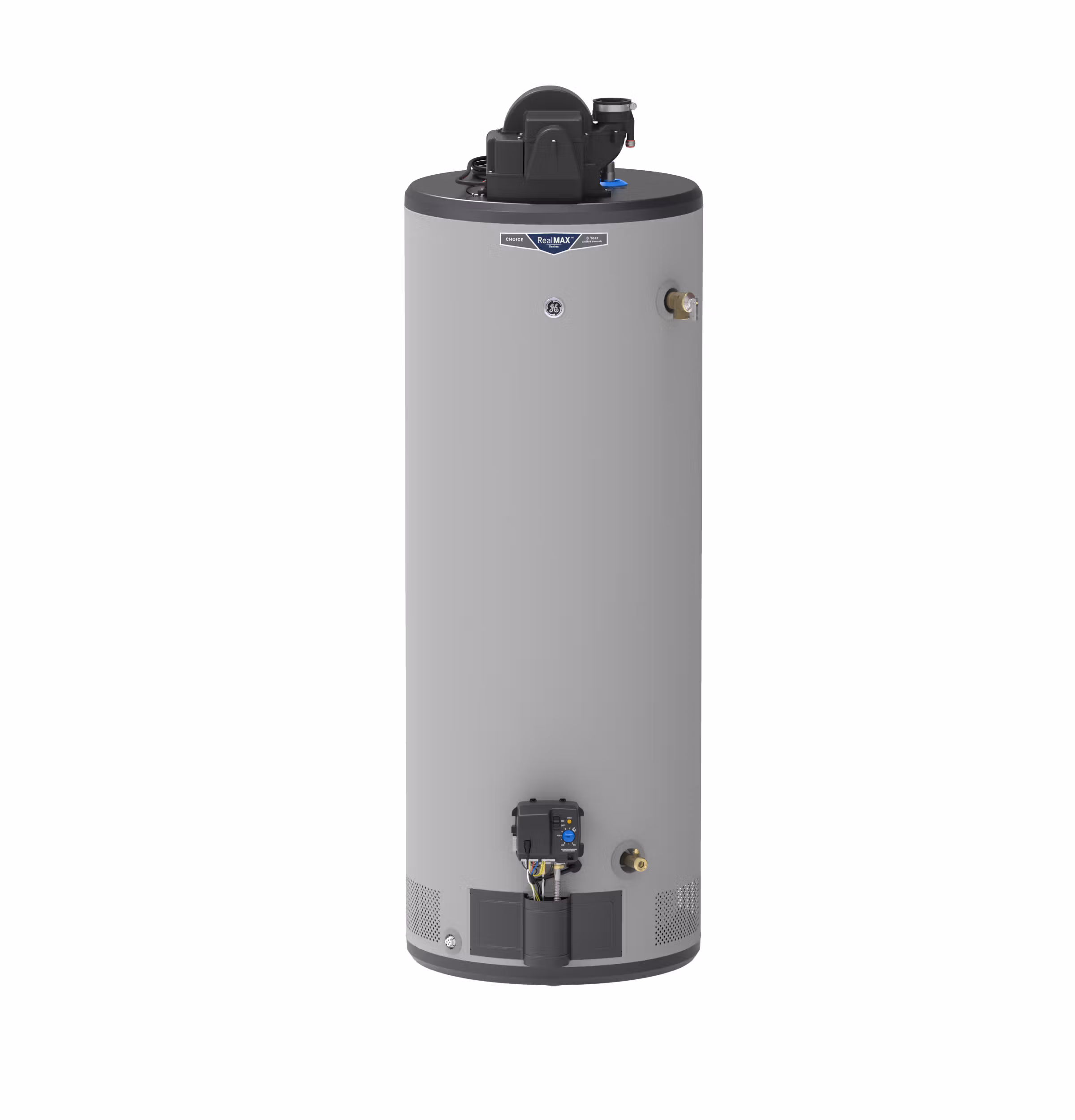 GE RealMAX Choice 50-Gallon Tall Liquid Propane Power Vent Water Heater