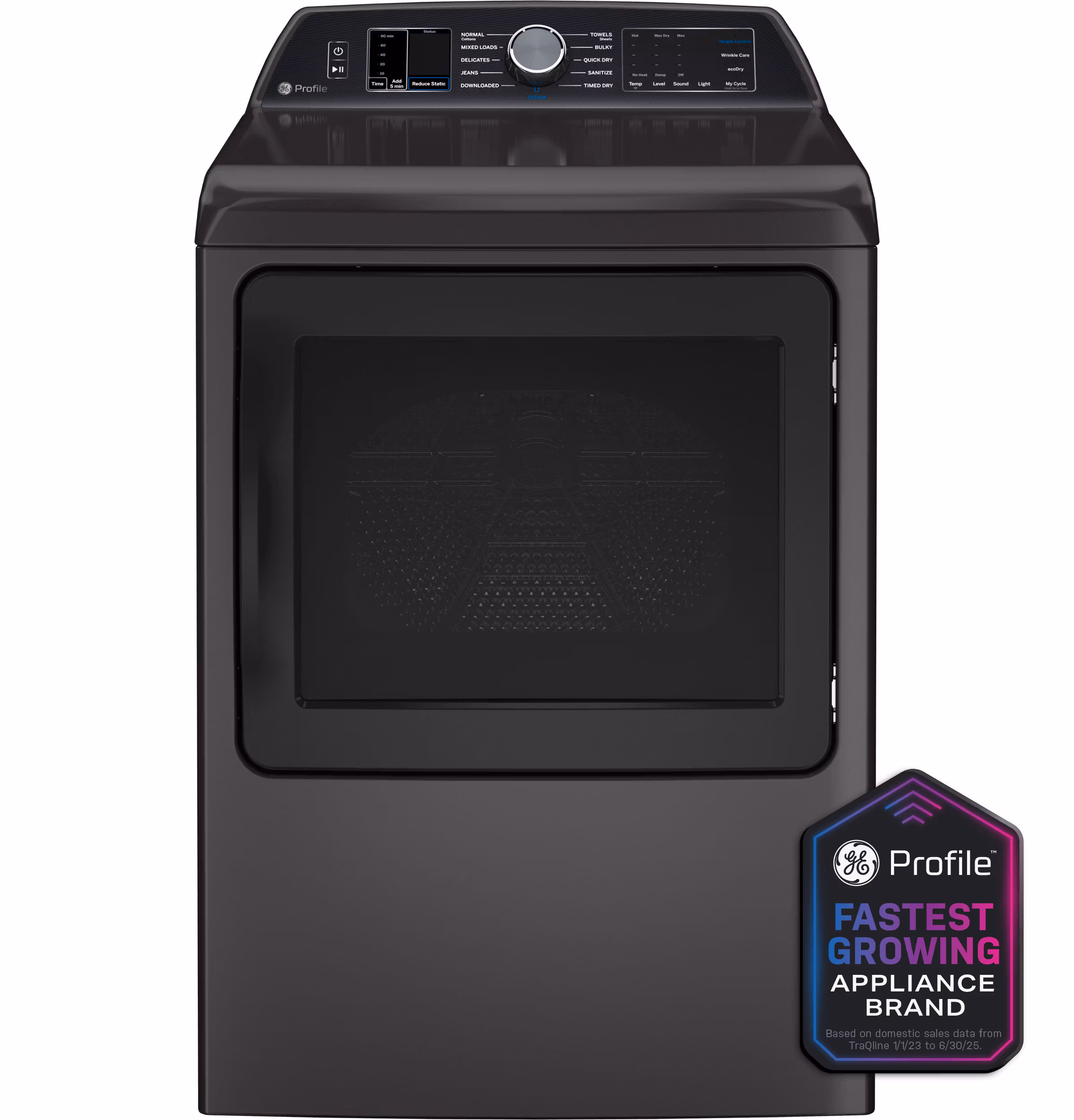 GE Profile(TM) ENERGY STAR(R) 7.4 cu. ft. Capacity Smart Gas Dryer with Sanitize Cycle and Sensor Dry
