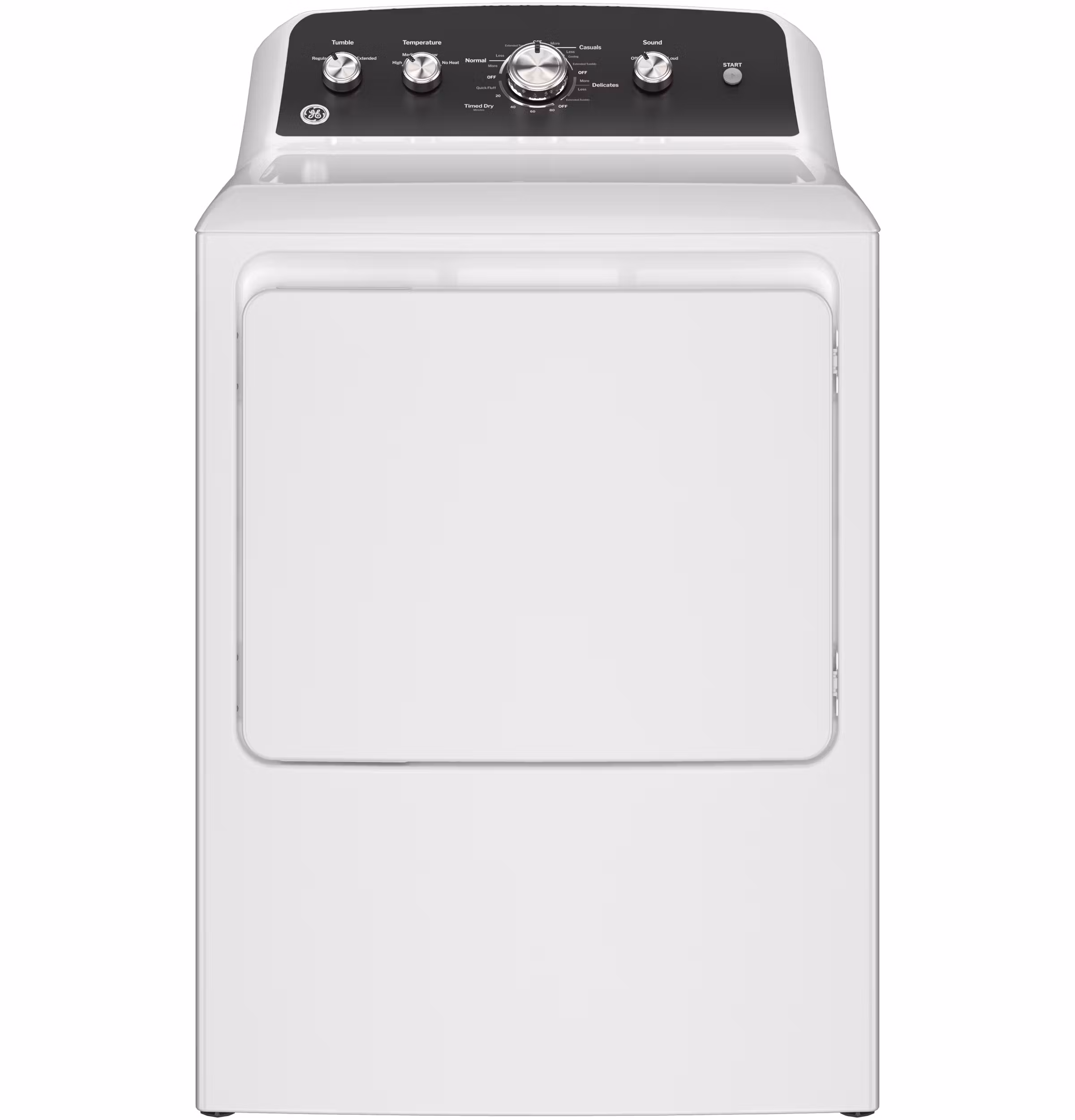 GE(R) 7.2 cu. ft. Capacity Electric Dryer with Up To 120 ft. Venting and Extended Tumble