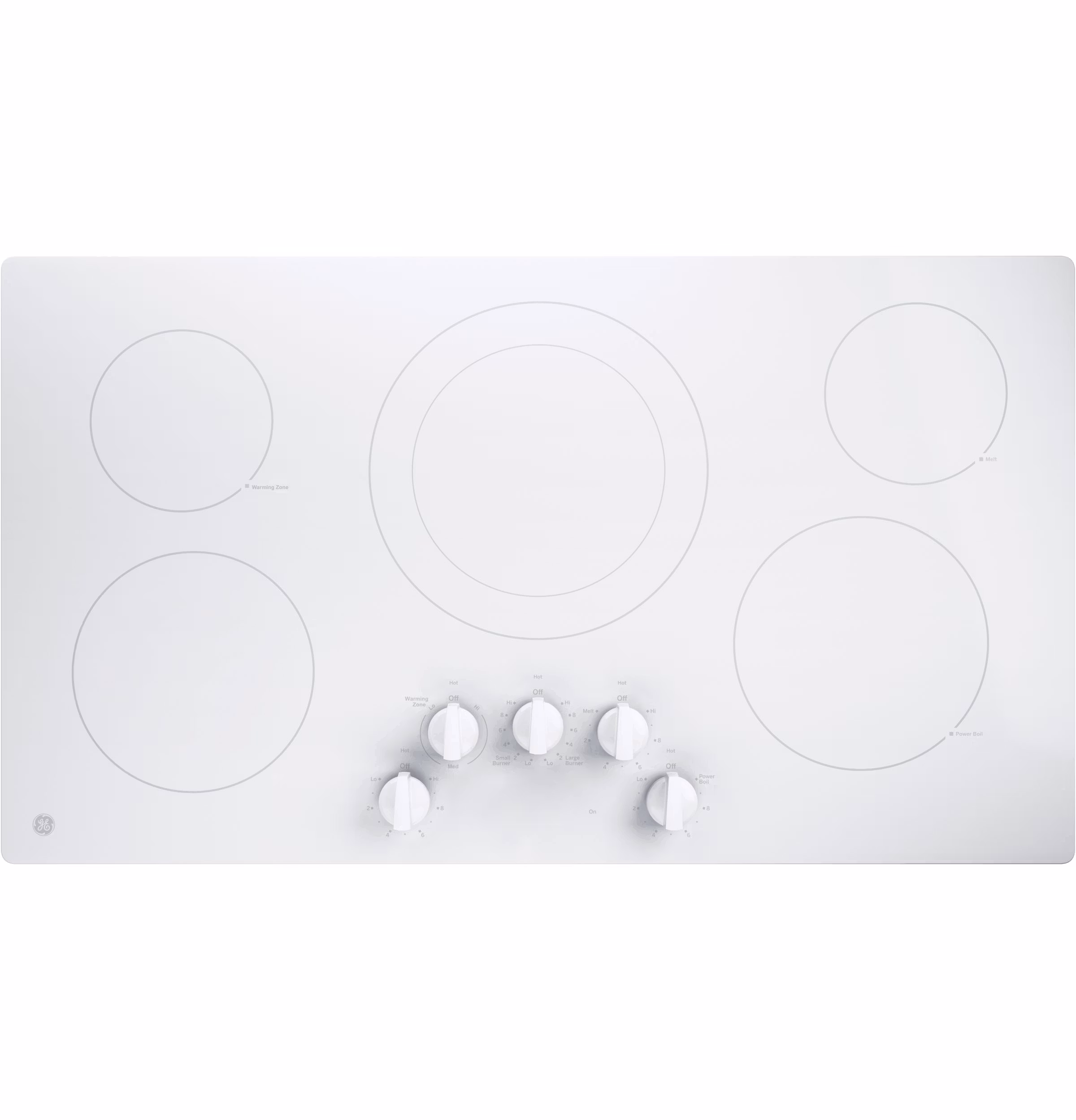 GE(R) 36" Built-In Knob Control Electric Cooktop