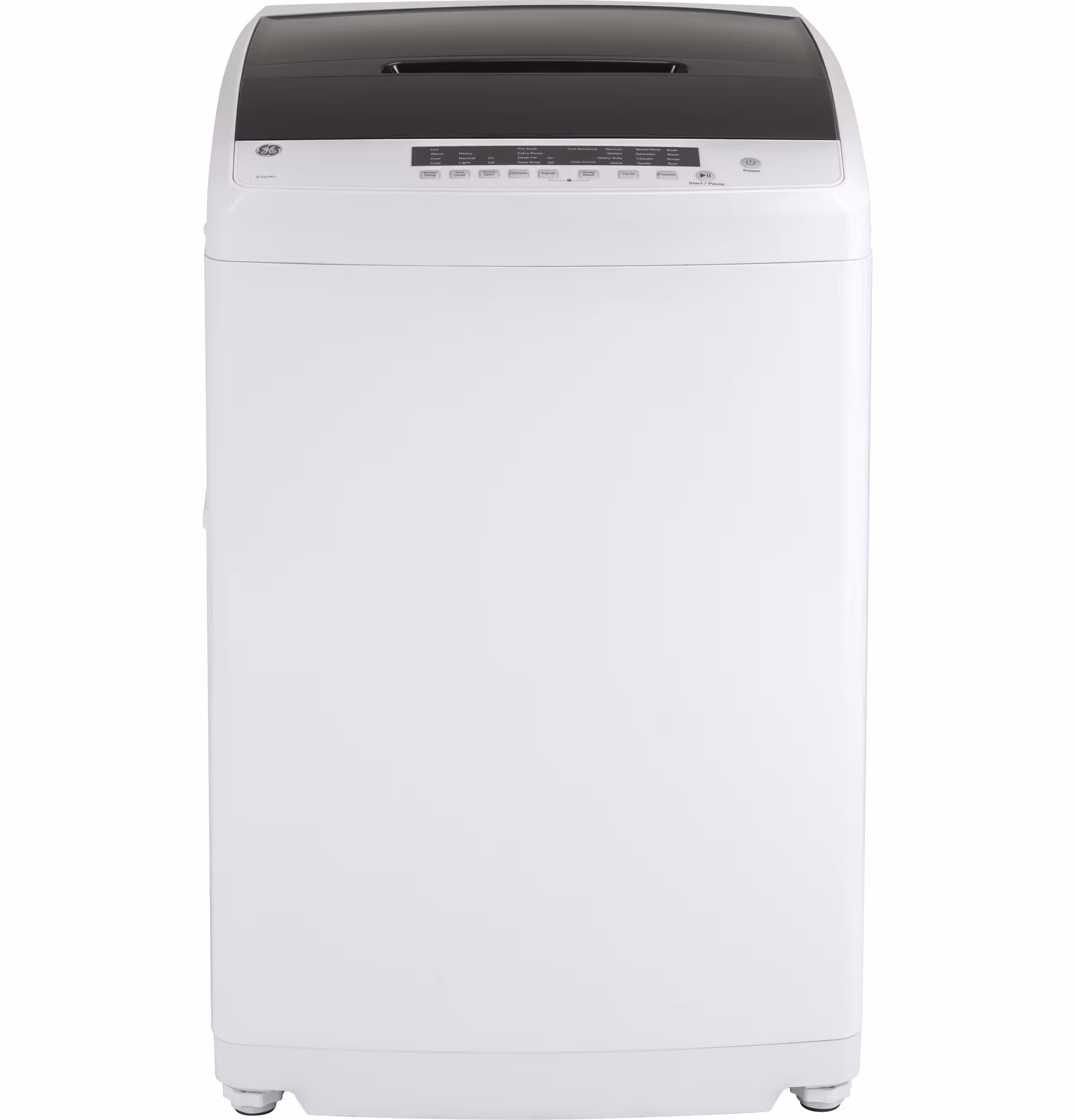 GE(R) Space-Saving 2.8 cu. ft. Capacity Stationary Washer with Stainless Steel Basket