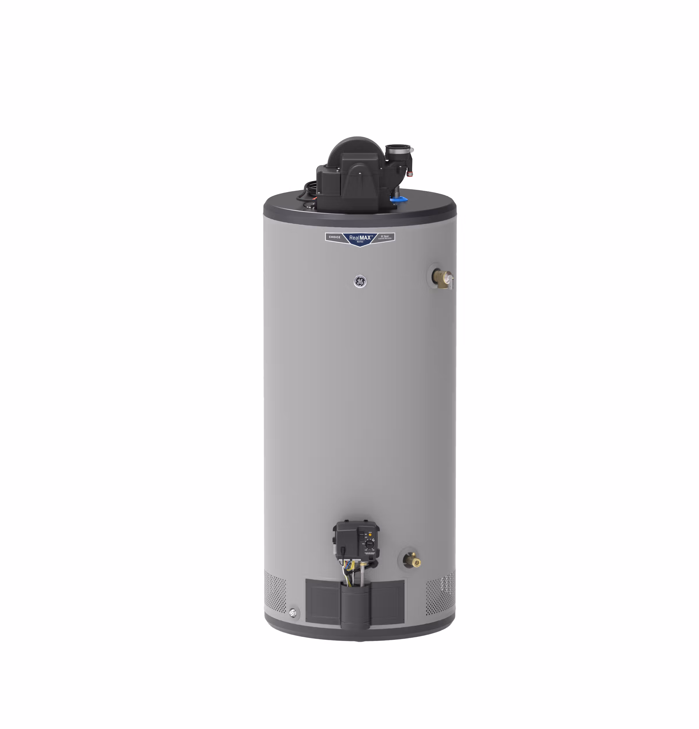 GE RealMAX Choice 40-Gallon Short Natural Gas Power Vent Water Heater