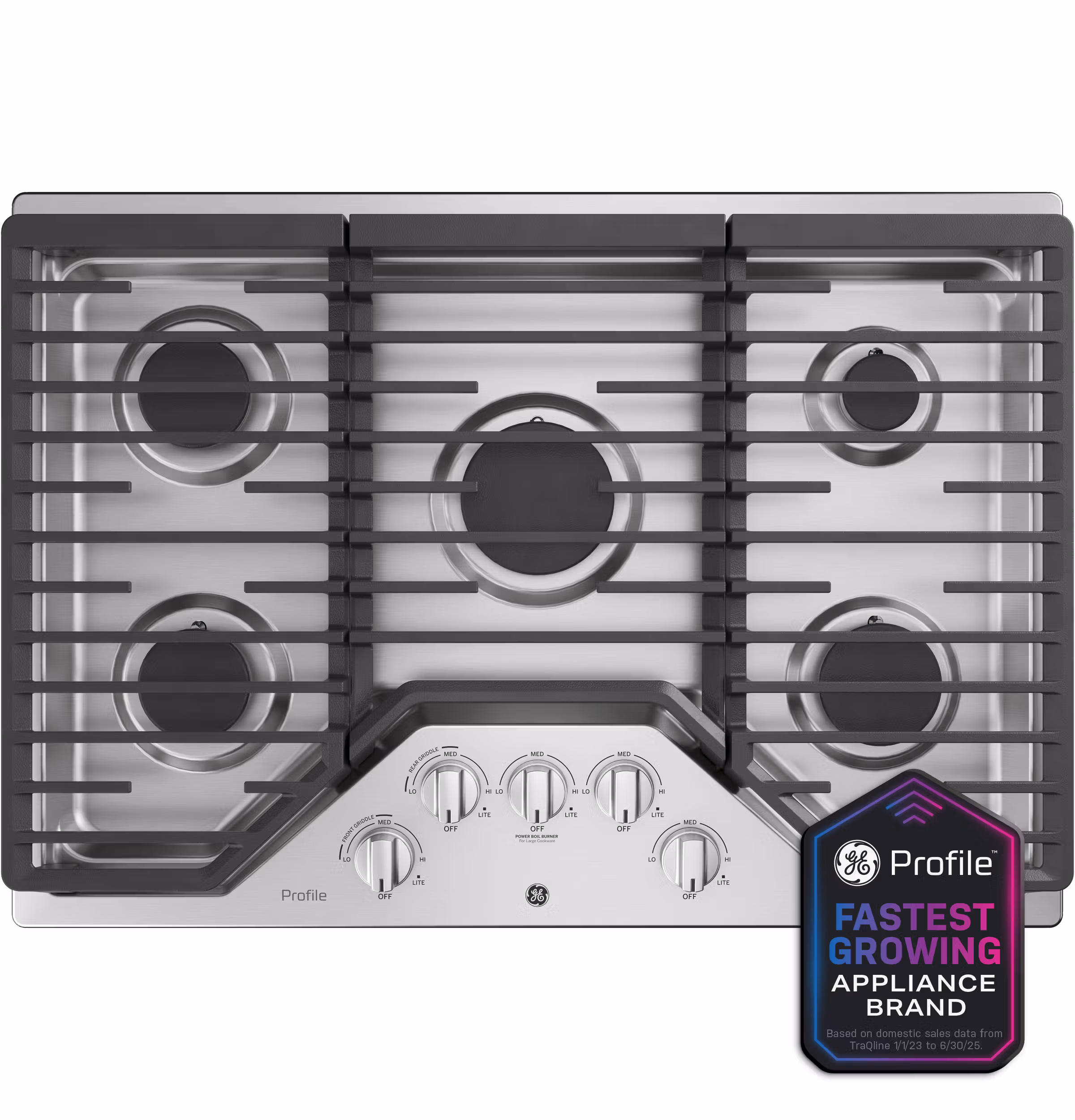 GE Profile™ 30" Built-In Gas Cooktop with 5 Burners