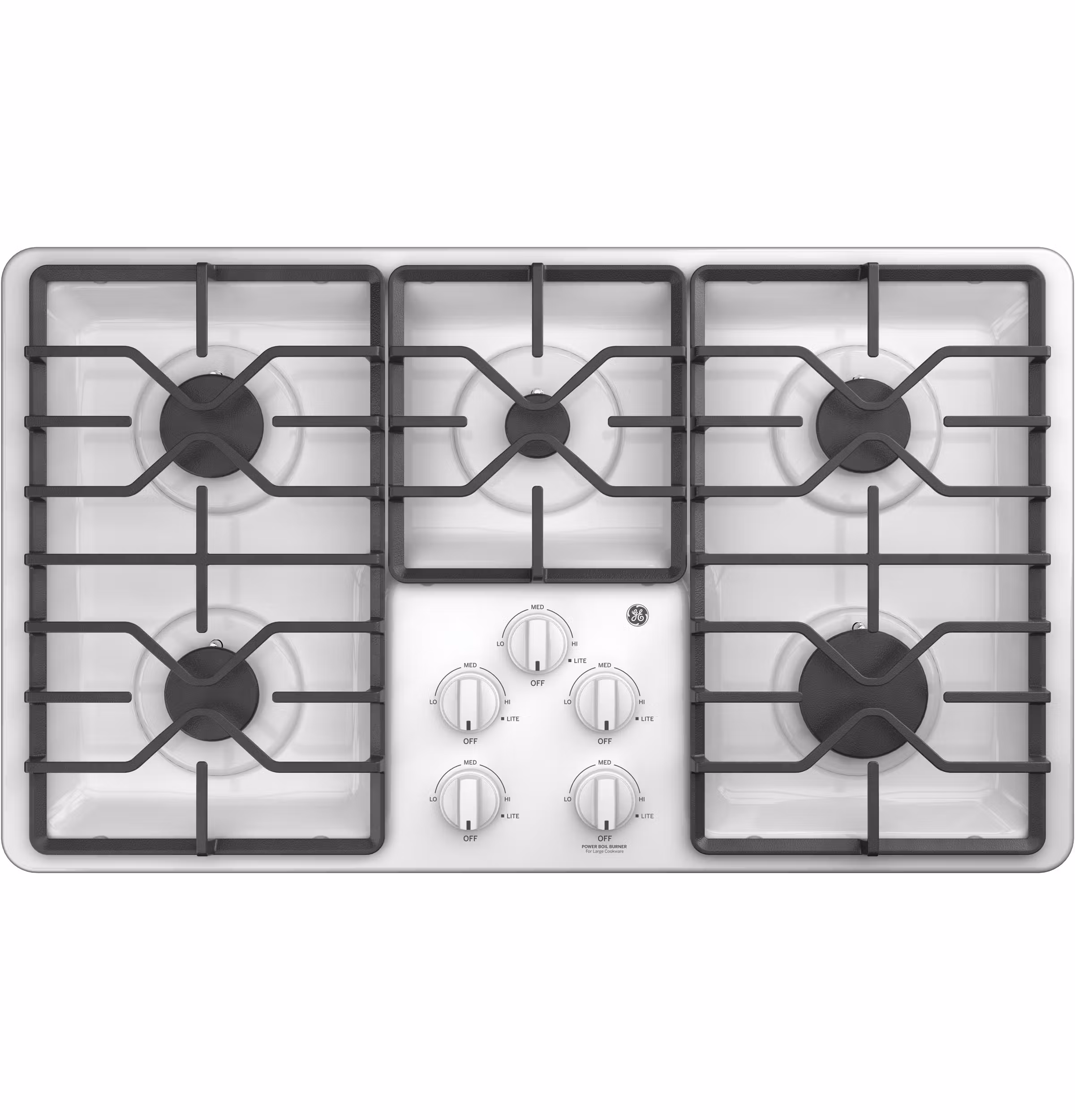 GE(R) 36" Built-In Gas Cooktop with Dishwasher-Safe Grates