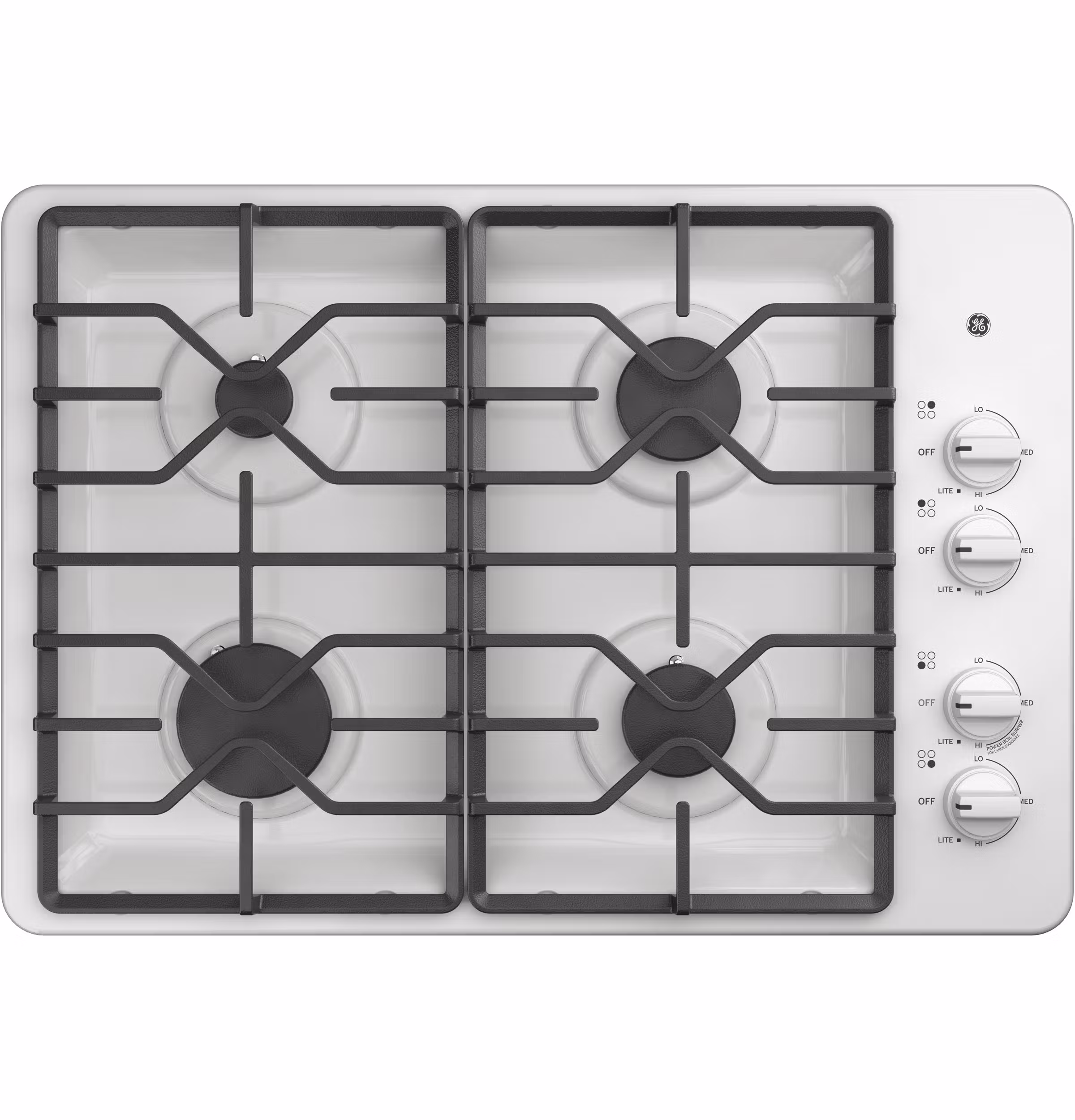 GE(R) 30" Built-In Gas Cooktop with Dishwasher-Safe Grates