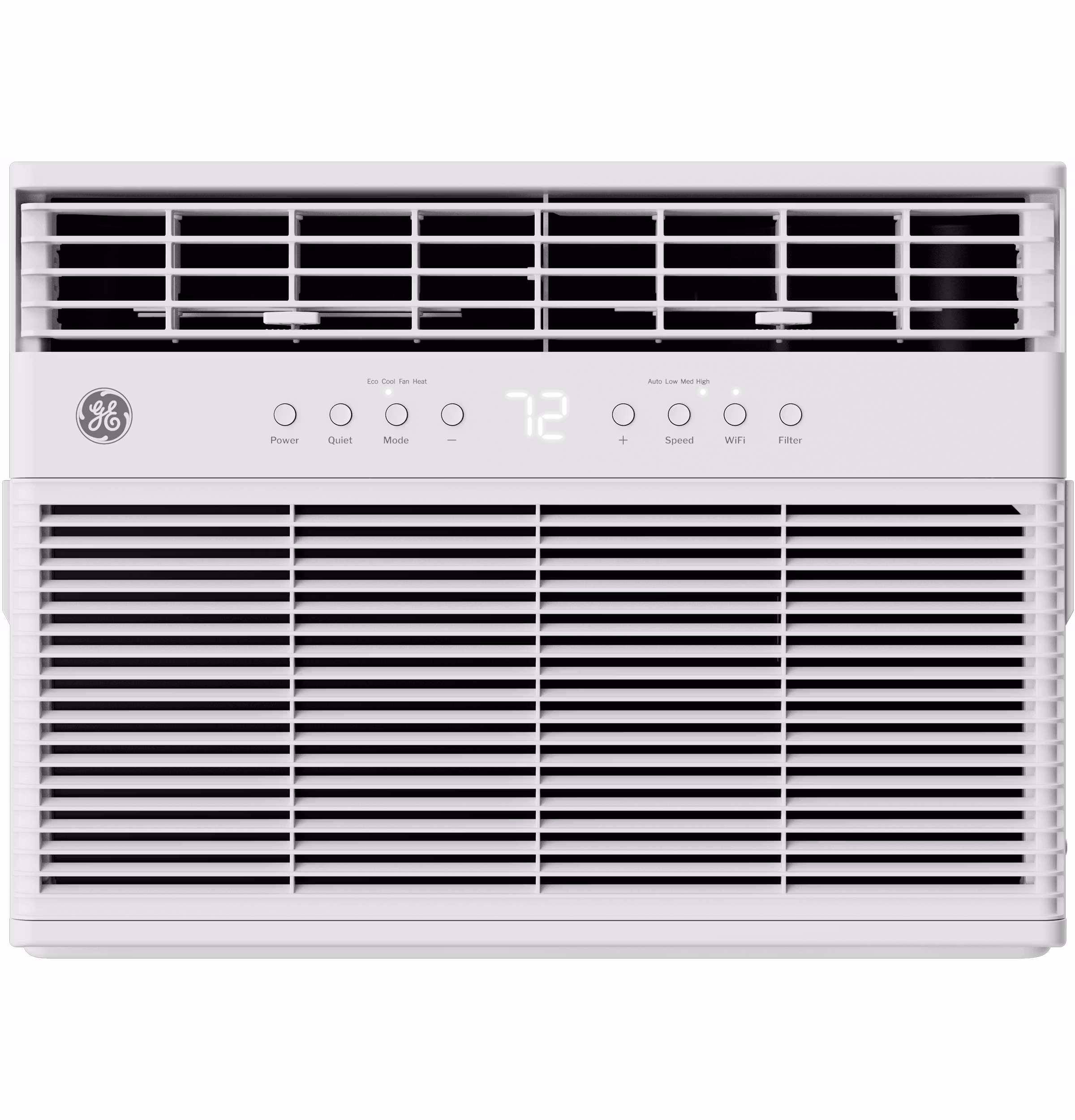 GE(R) ENERGY STAR(R) 11,000 BTU Smart Heat/Cool with Heat Pump Electronic Window Air Conditioner for Large Rooms up to 550 sq. ft.