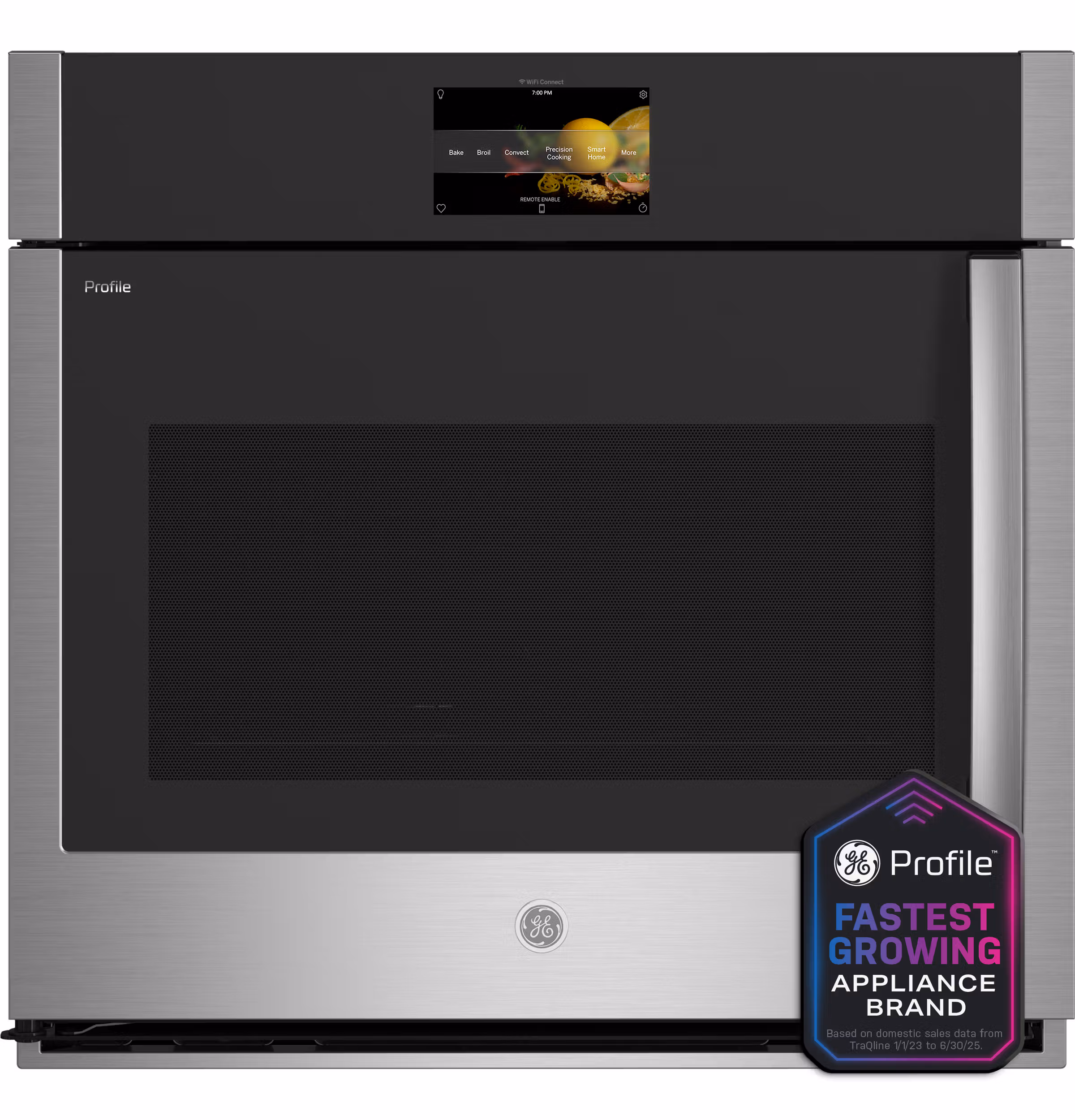 GE Profile™ 30" Smart Built-In Convection Single Wall Oven with Left-Hand Side-Swing Doors