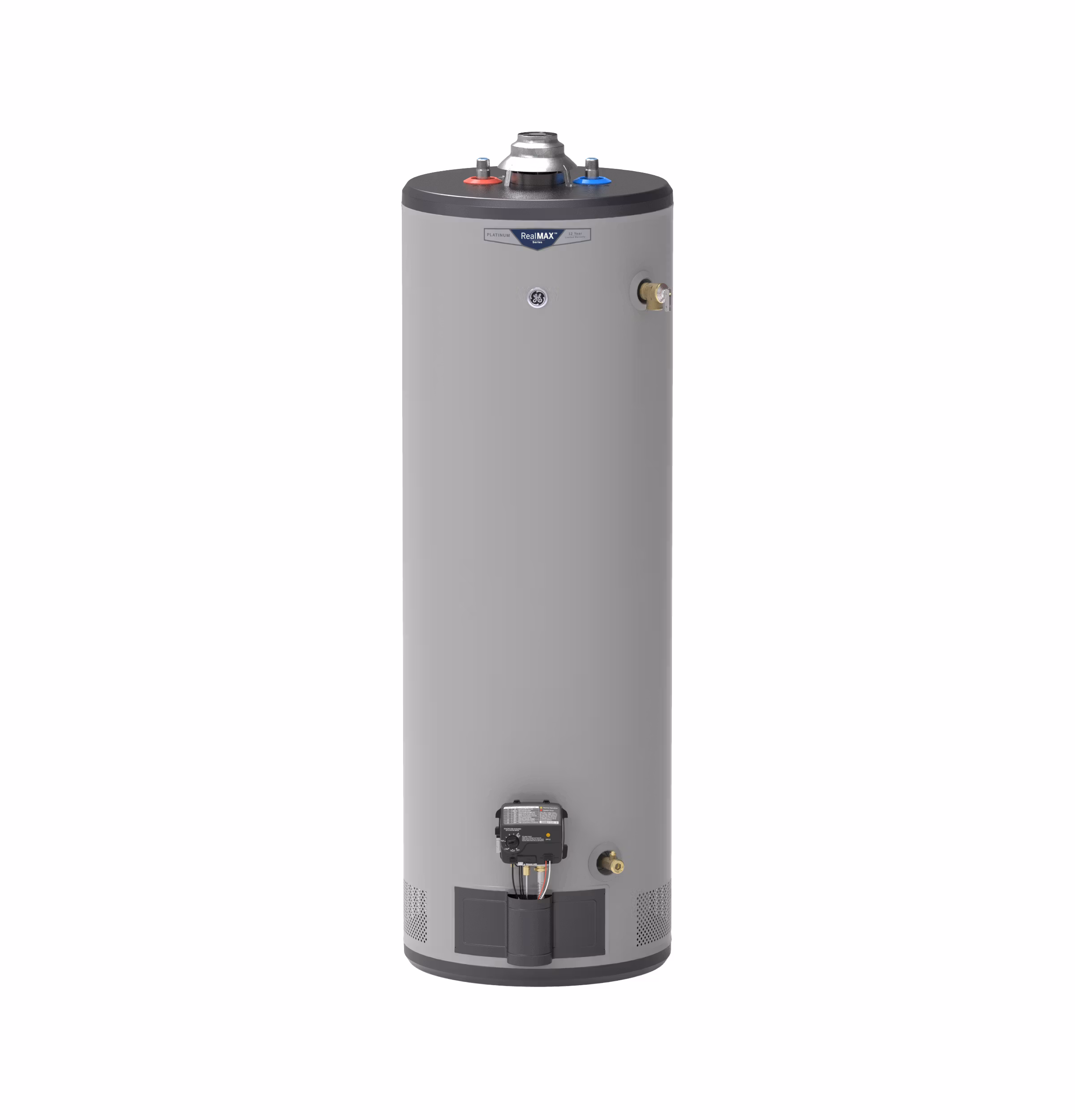 GE RealMAX Platinum 40-Gallon Tall Natural Gas Atmospheric Water Heater