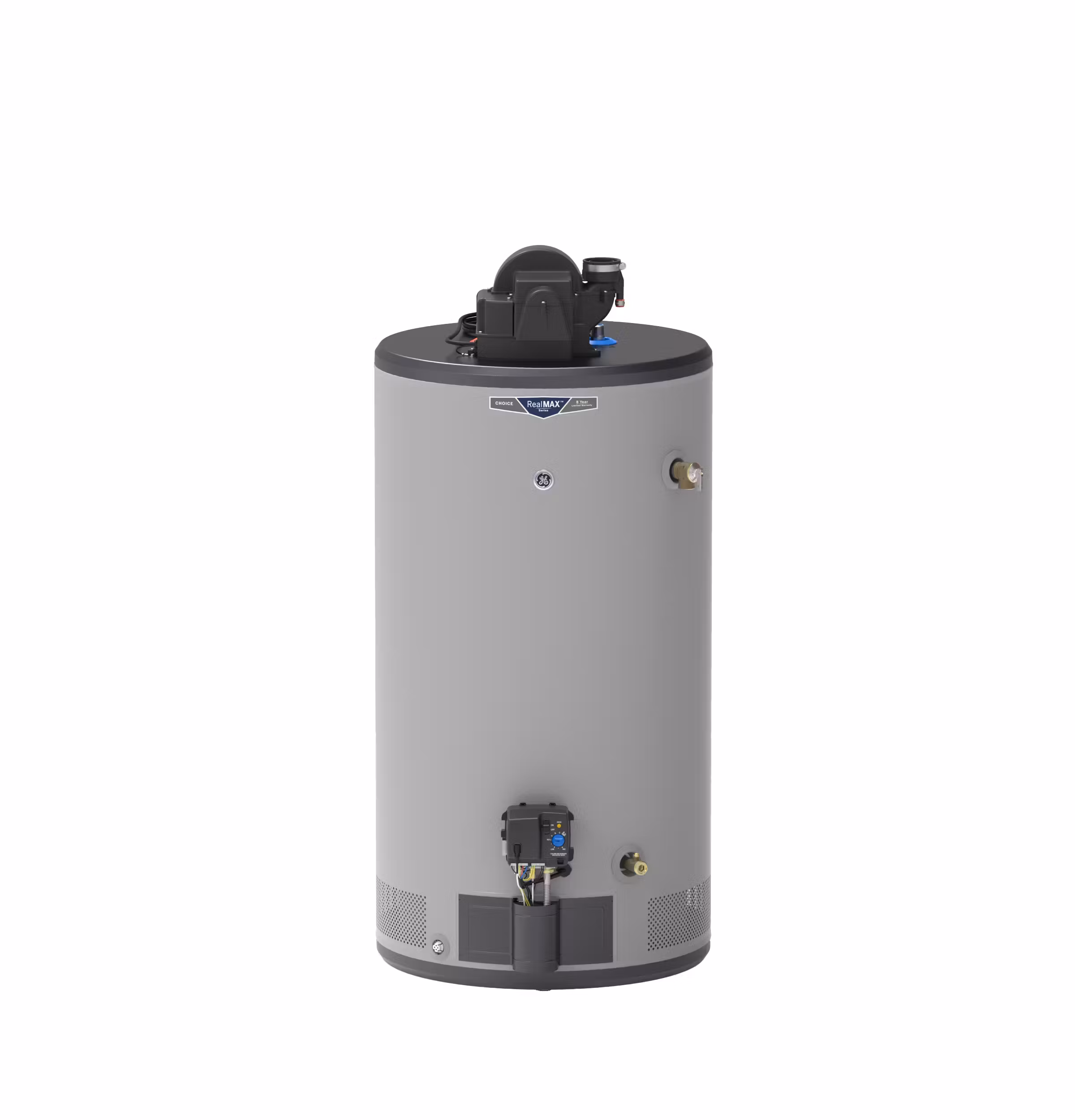 GE RealMAX Choice 50-Gallon Short Liquid Propane Power Vent Water Heater
