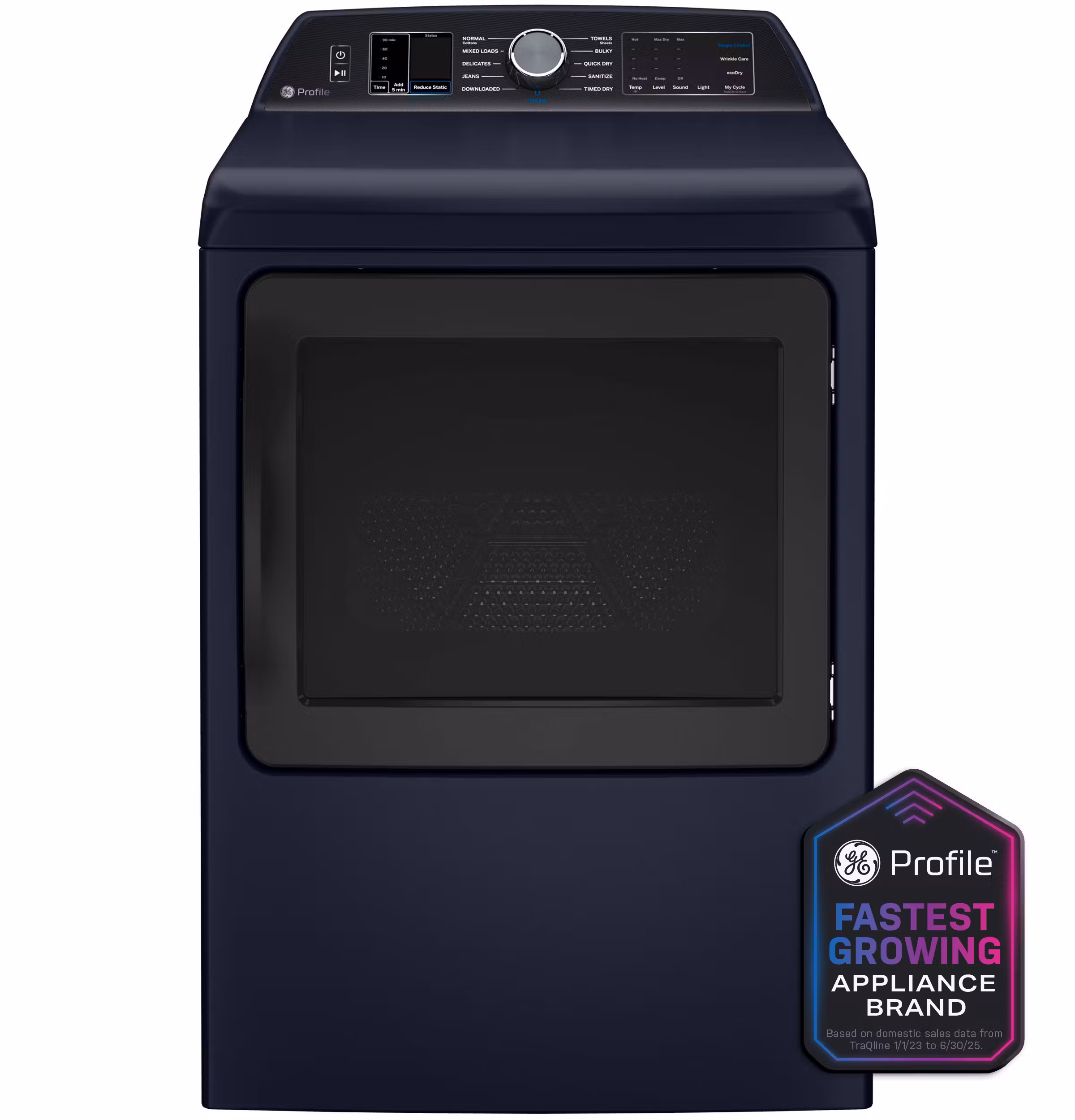 GE Profile™ ENERGY STAR® 7.3 cu. ft. Capacity Smart Gas Dryer with Steam and Washer Link
