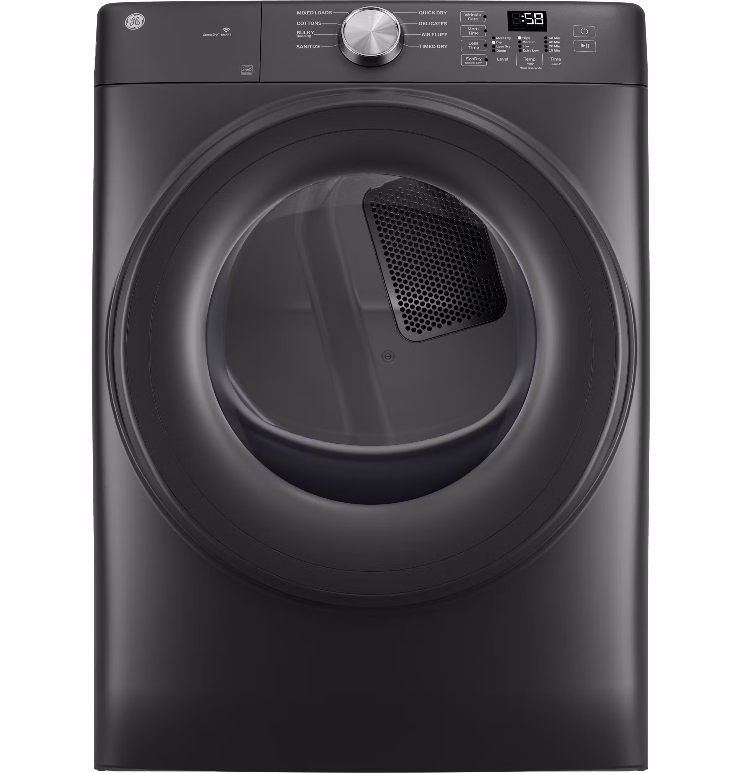 GE(R) ENERGY STAR(R) 7.8 cu. ft. Capacity Smart Front Load Gas Dryer