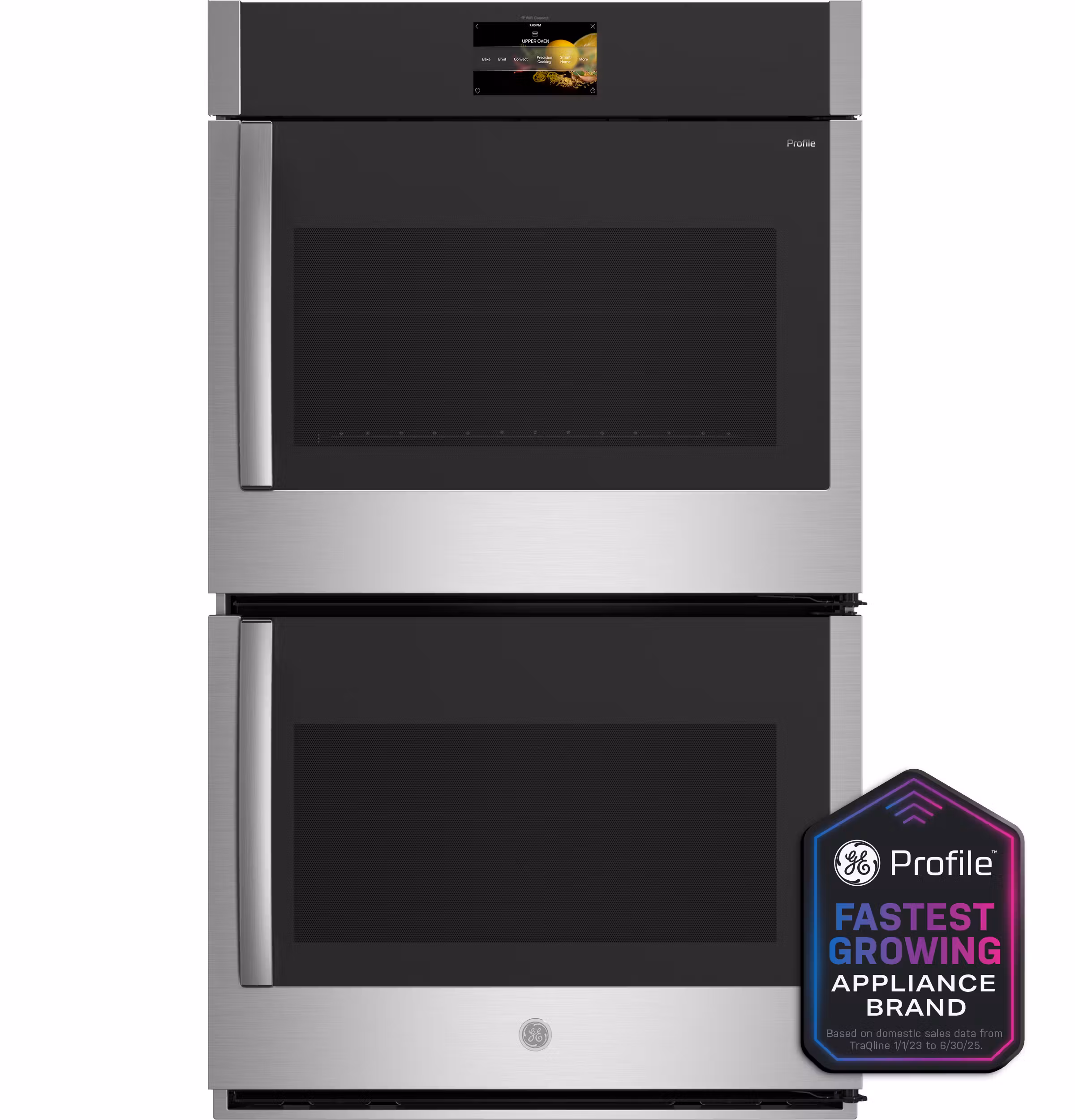 GE Profile(TM) 30" Smart Built-In Convection Double Wall Oven with Right-Hand Side-Swing Doors