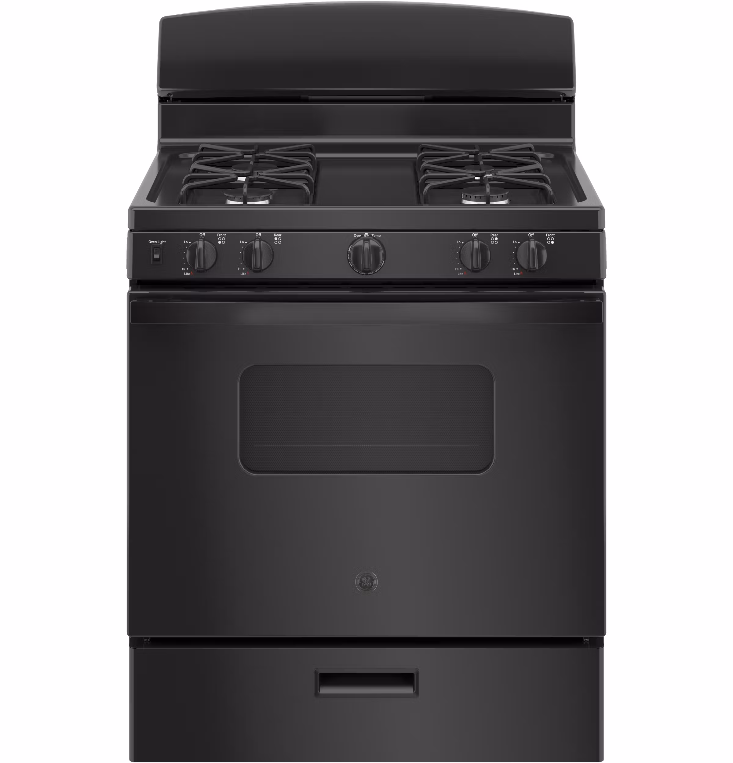 GE(R) 30" Free-Standing Front Control Gas Range