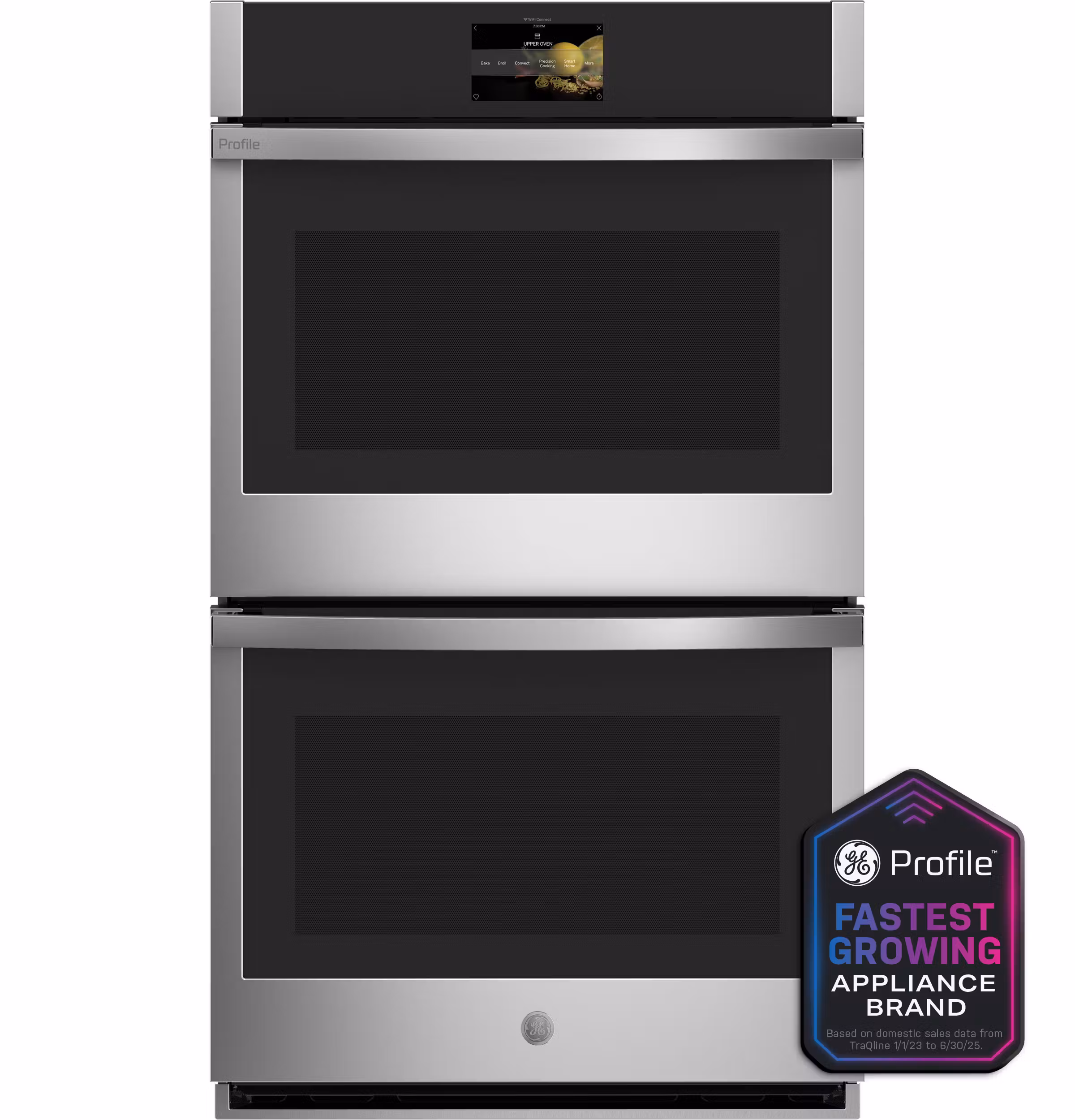 GE Profile™ 30" Smart Built-In Convection Double Wall Oven with No Preheat Air Fry and Precision Cooking